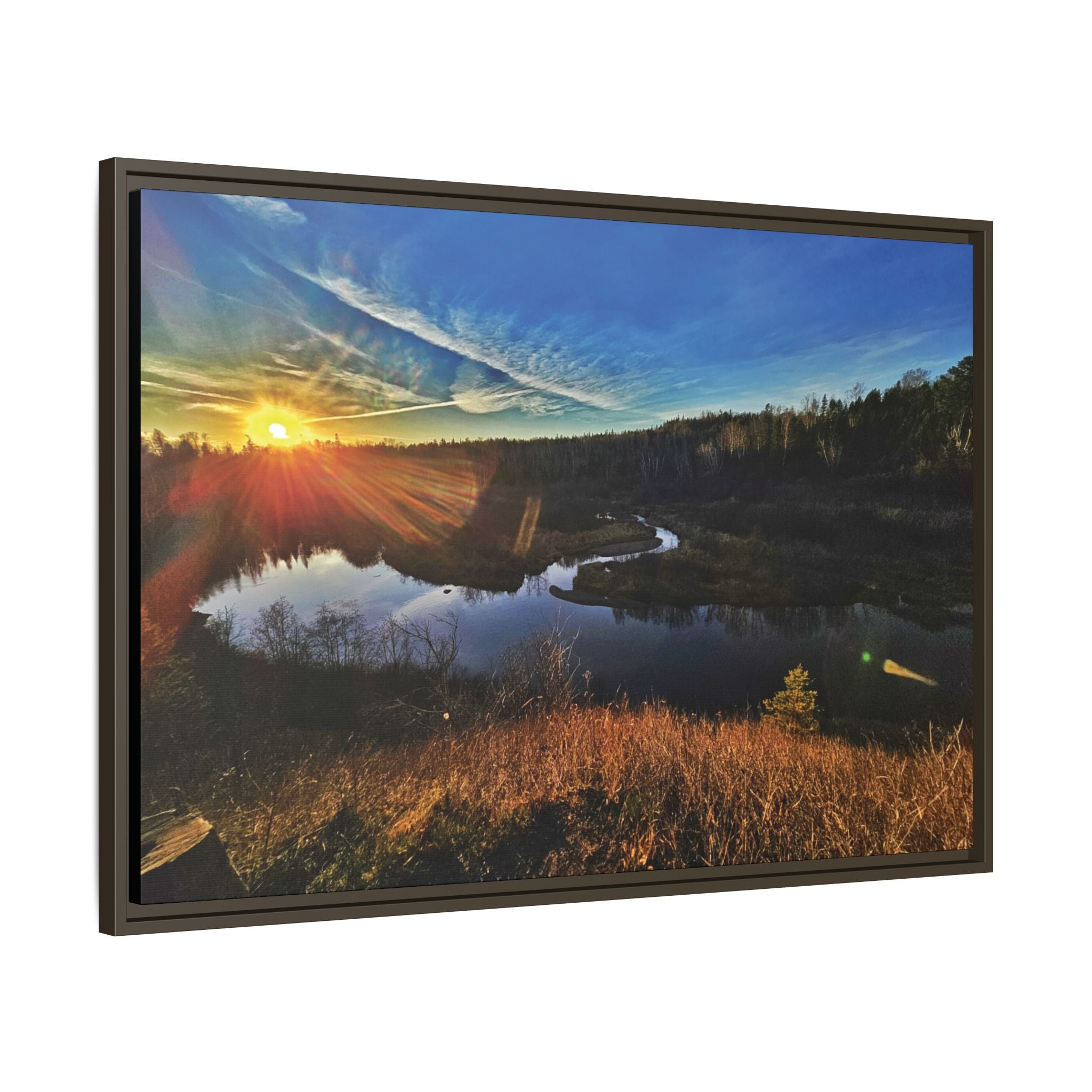 Flarepath of the Forgotten Framed Canvas Print