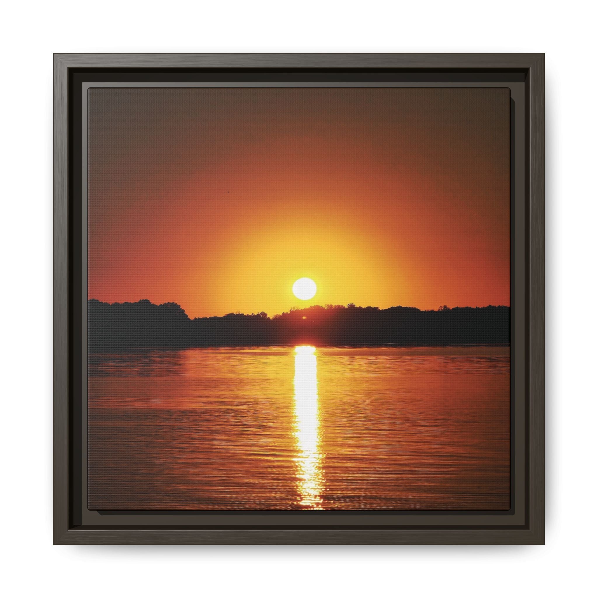 Golden Hour Sunset Canvas Art Print