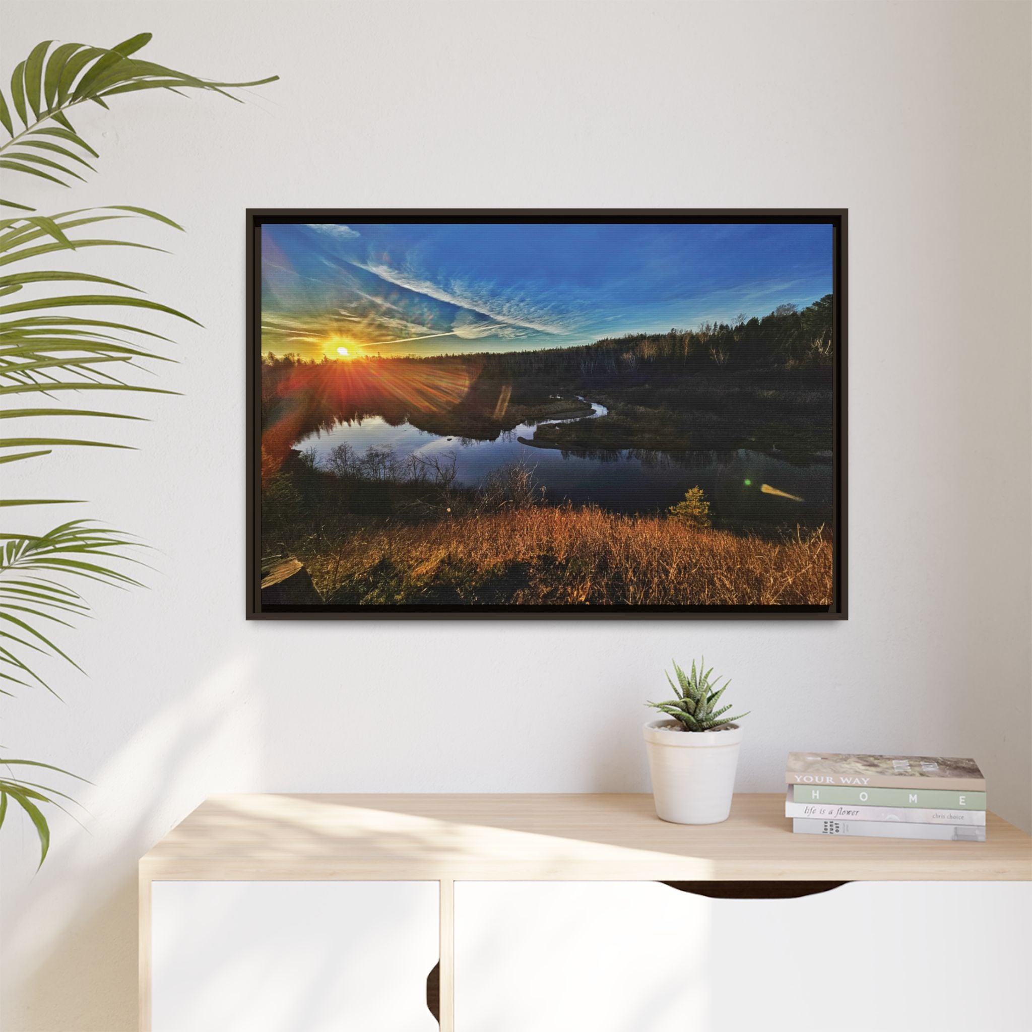 Flarepath of the Forgotten Framed Canvas Print