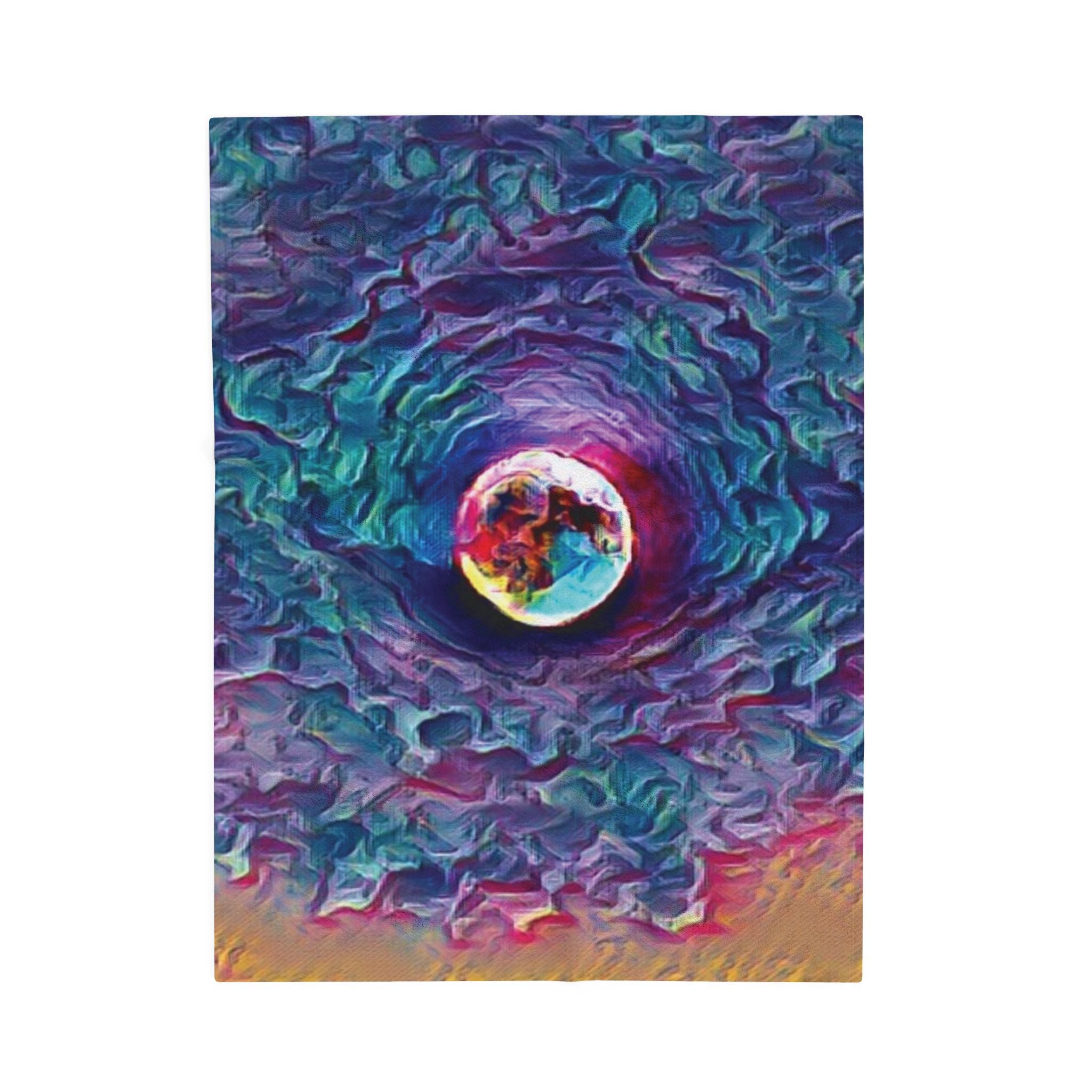 Full Sturgeon Moon Velvet Blanket