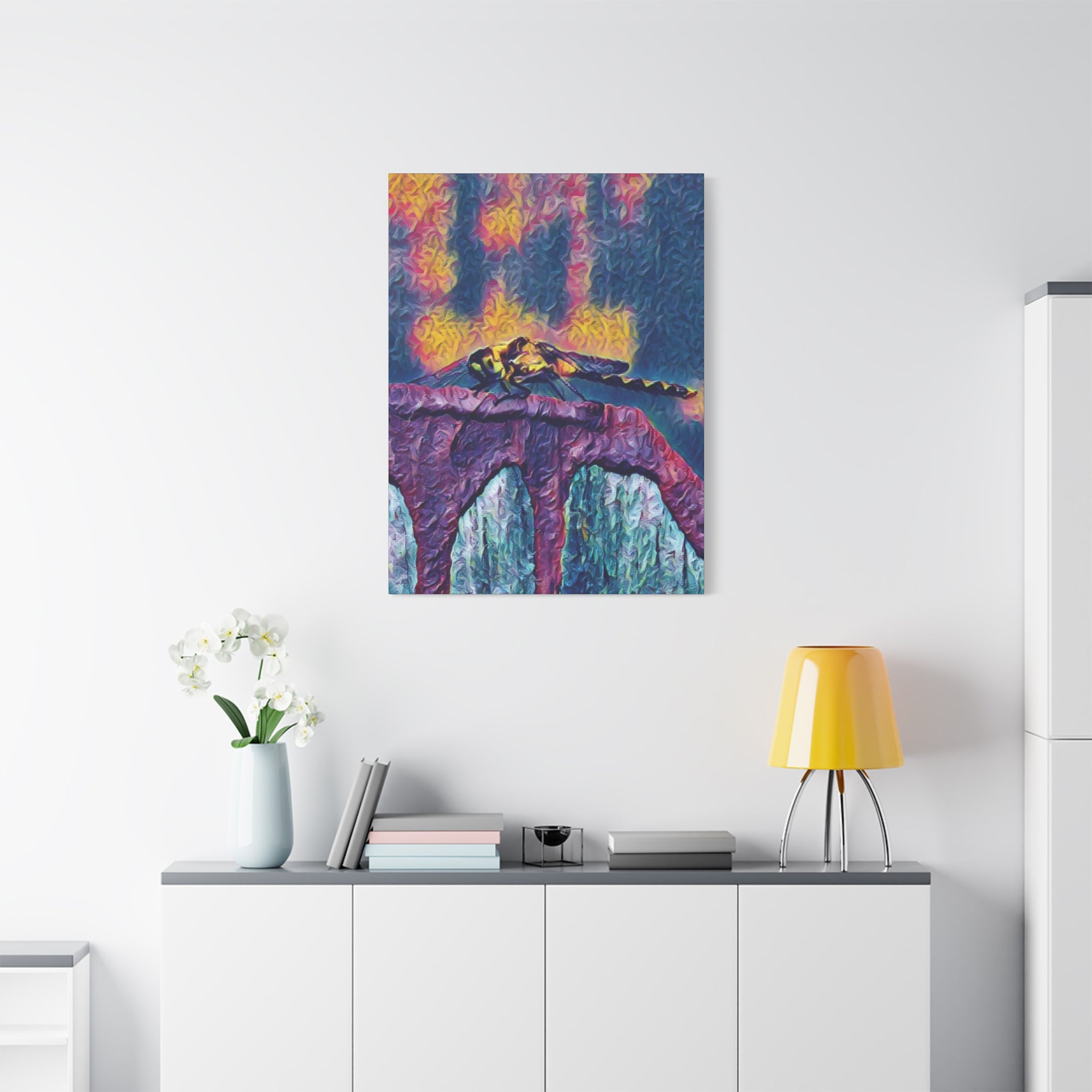 Sentinel of the Crimson Arch Canvas Art