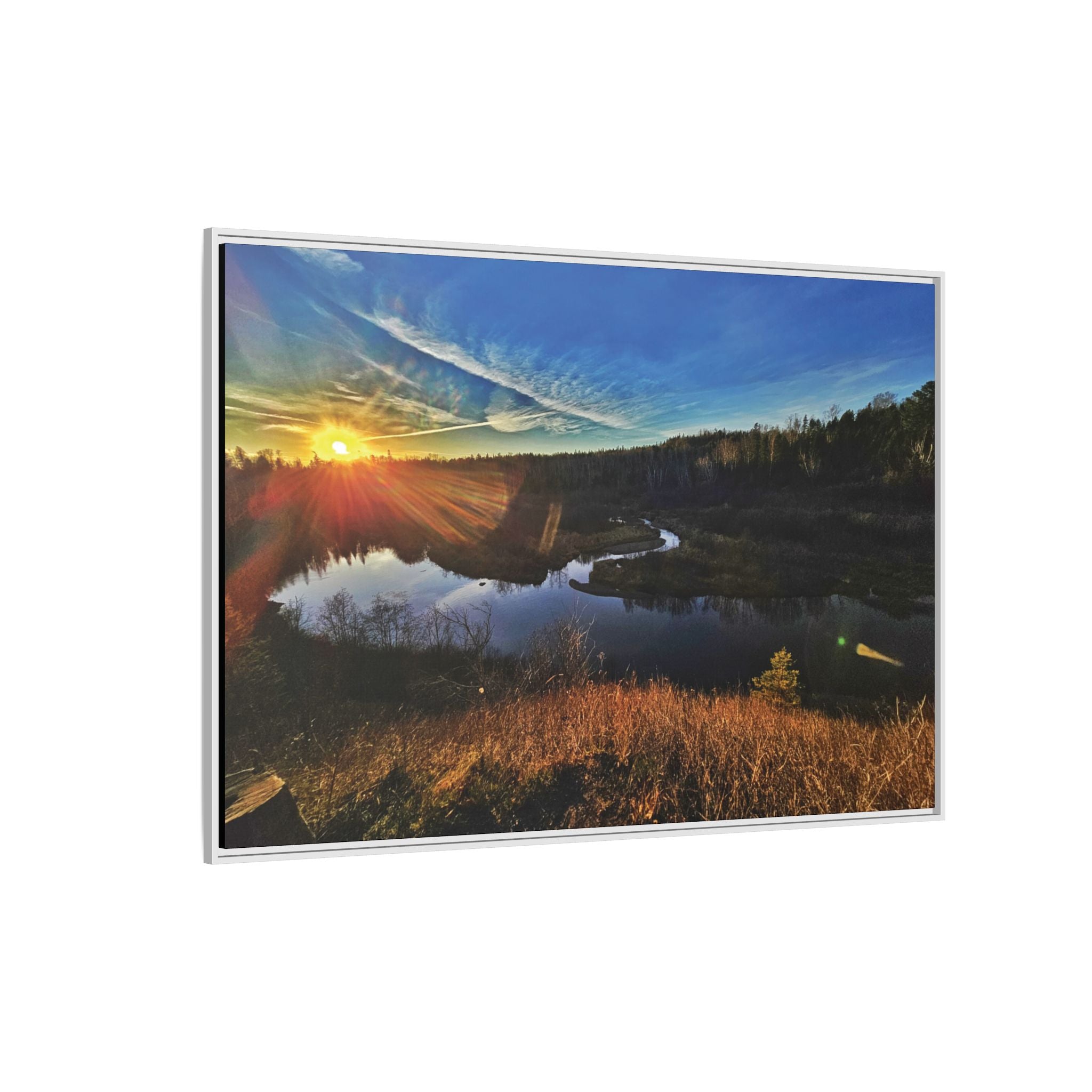 Flarepath of the Forgotten Framed Canvas Print