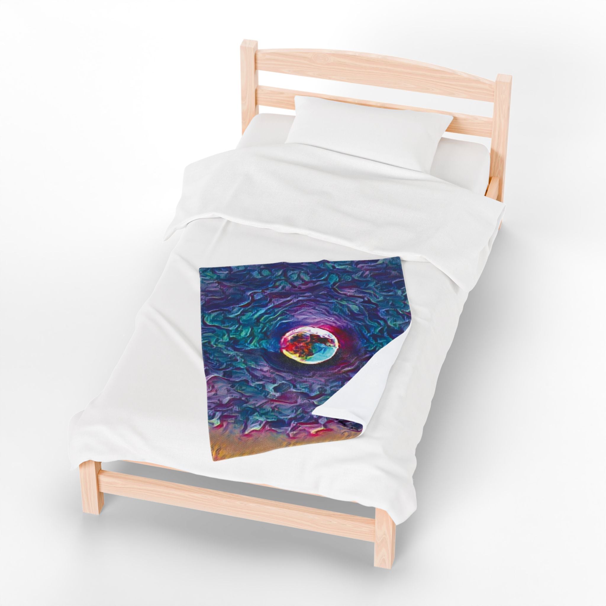 Full Sturgeon Moon Velvet Blanket