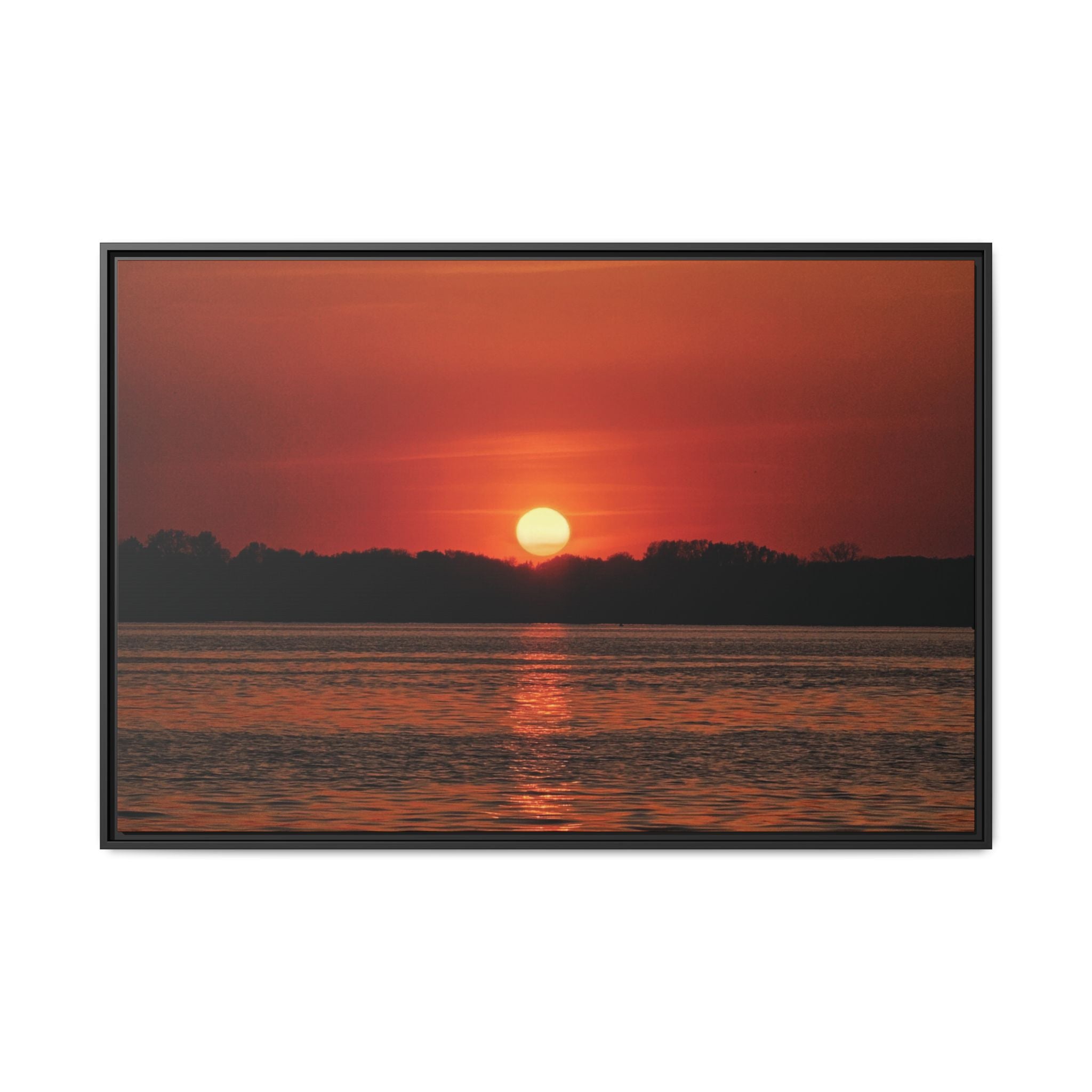 Framed Sunset Canvas Art