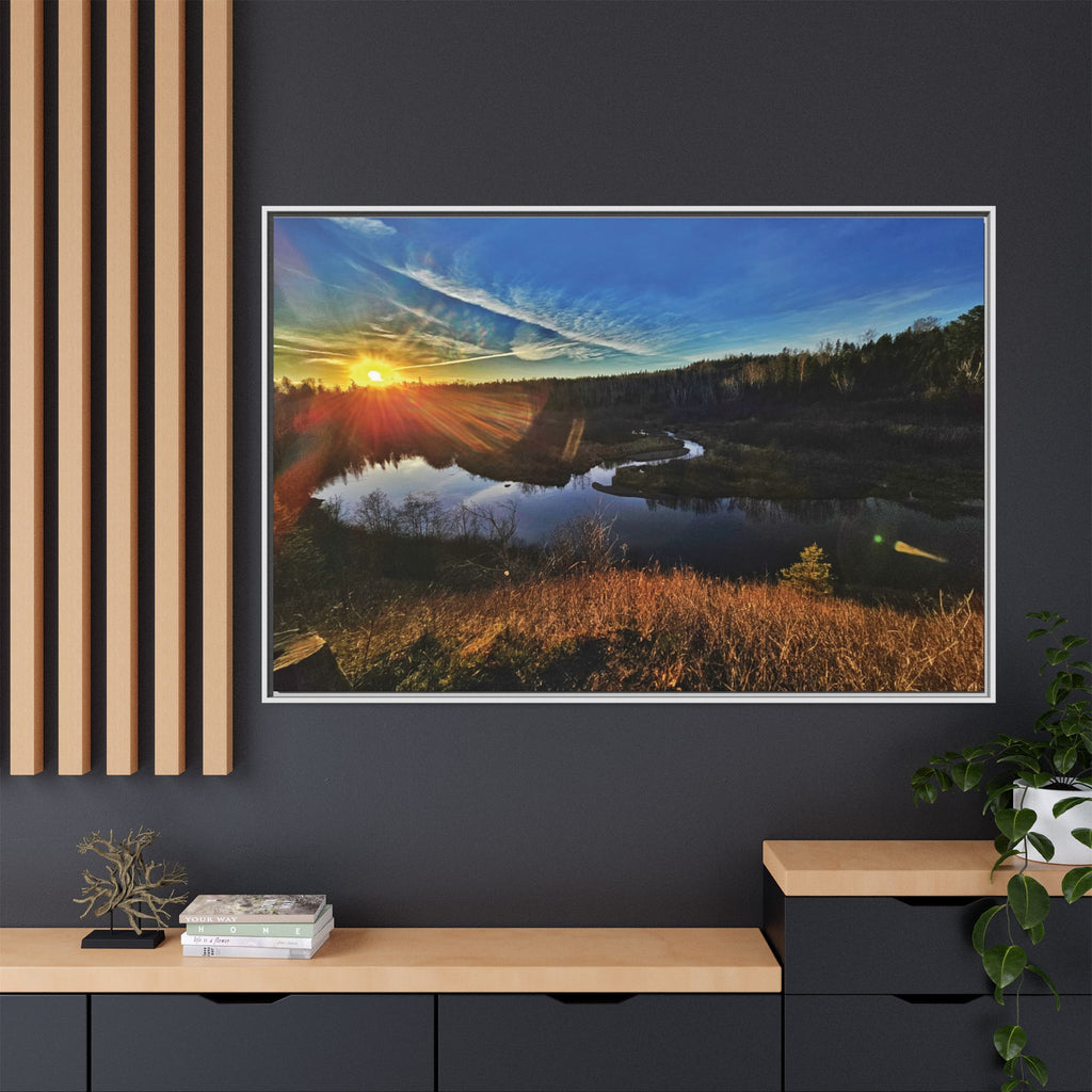 Flarepath of the Forgotten Framed Canvas Print