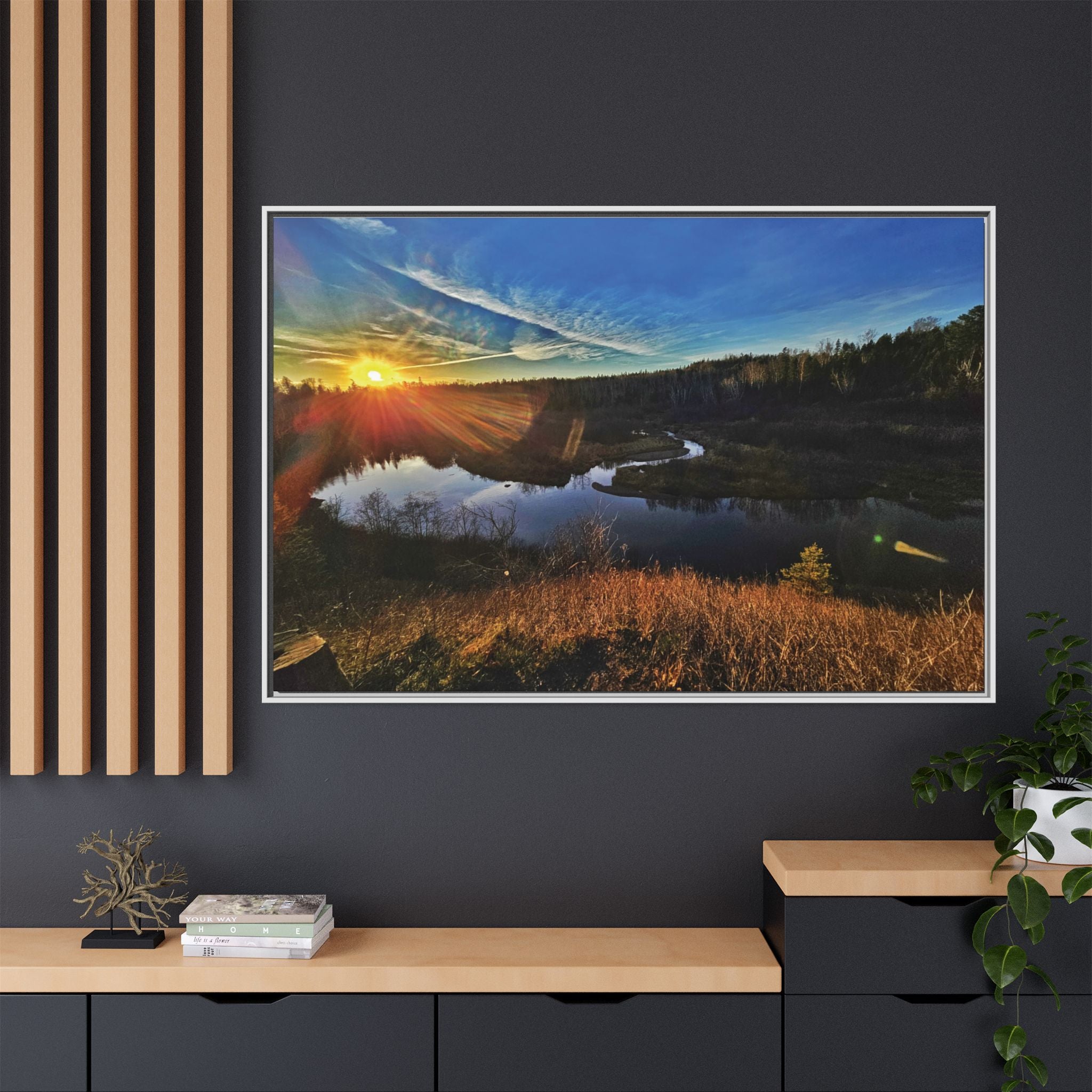 Flarepath of the Forgotten Framed Canvas Print