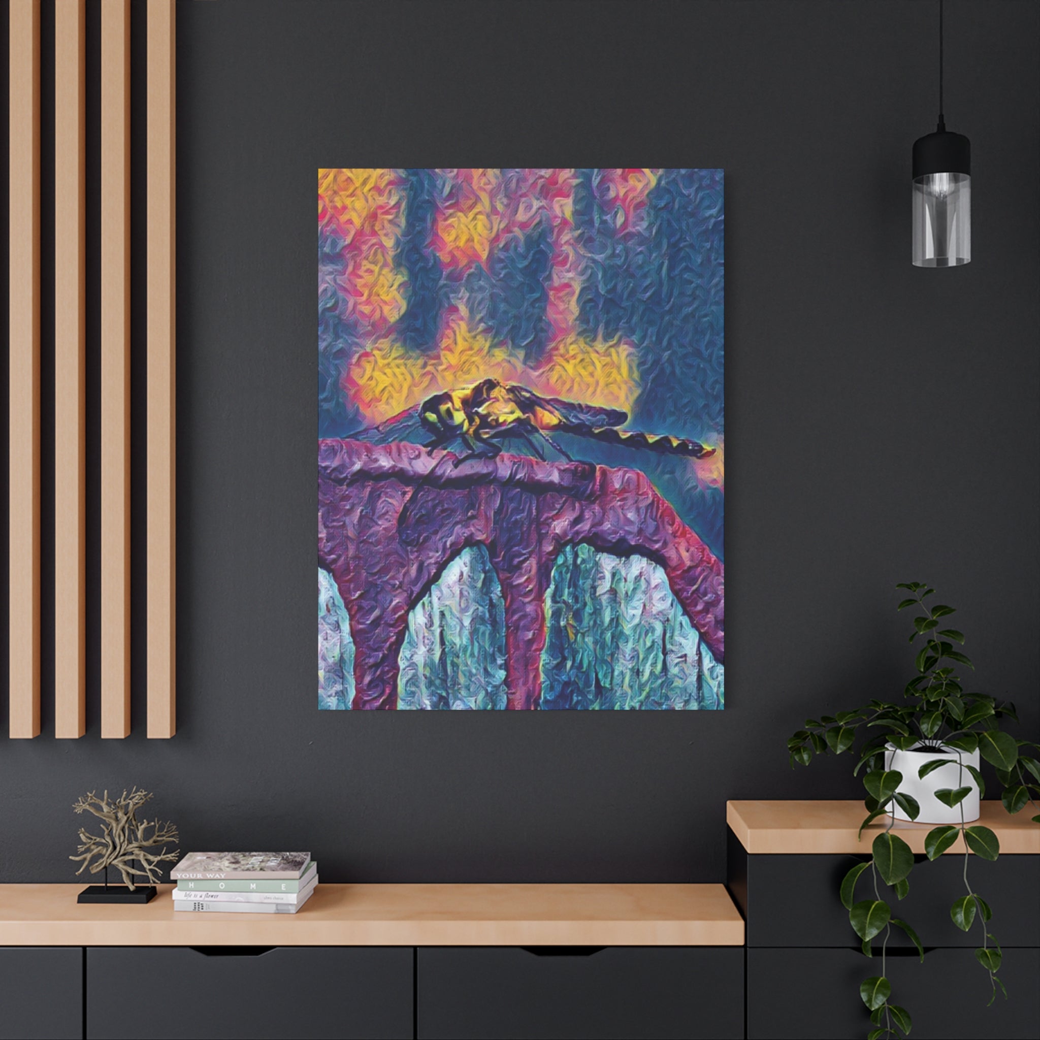Sentinel of the Crimson Arch Canvas Art