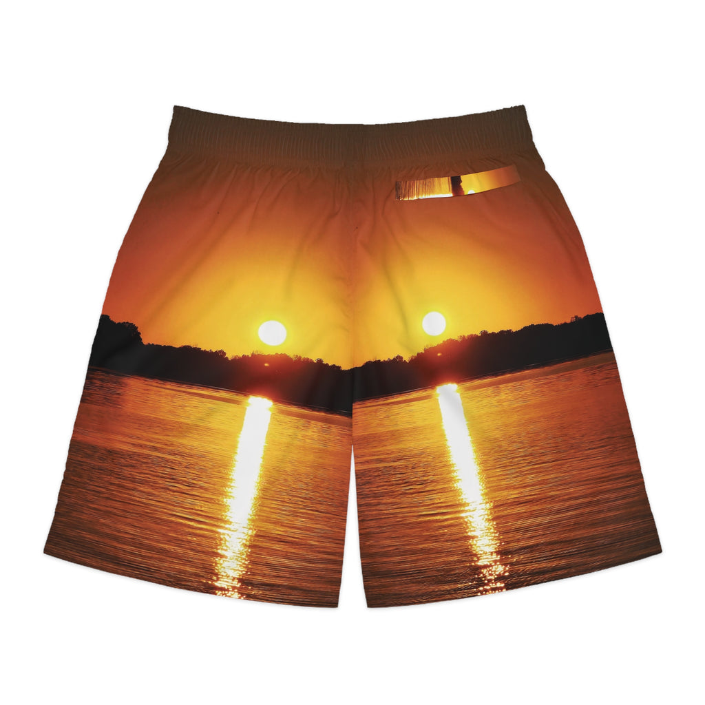 Golden Hour Sunset Men’s Sunset Jogger Shorts