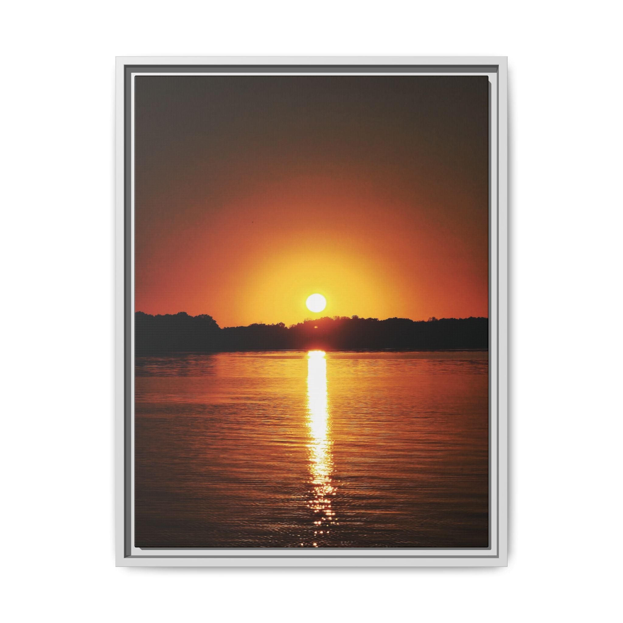 Golden Hour Sunset Canvas Art Print