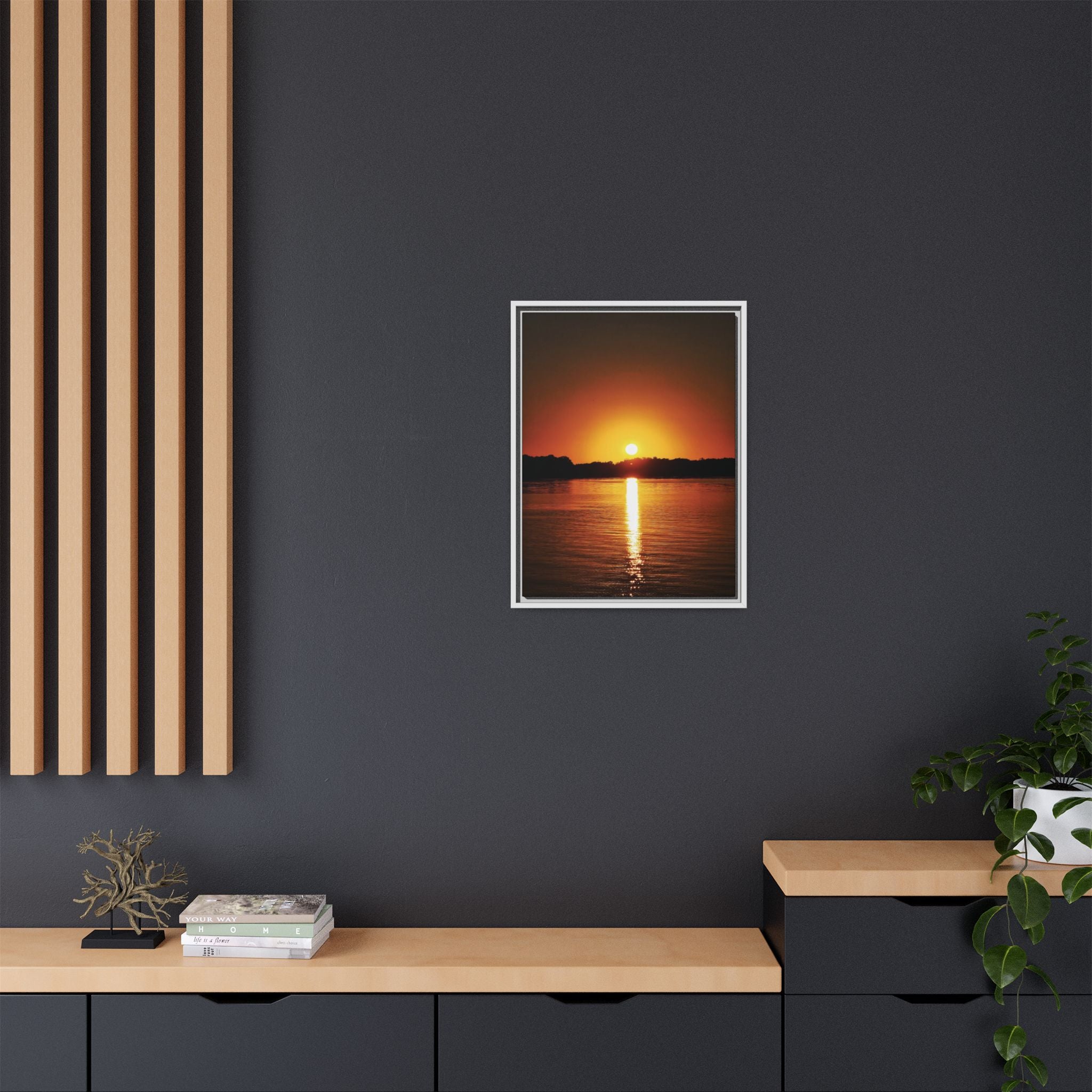 Golden Hour Sunset Canvas Art Print