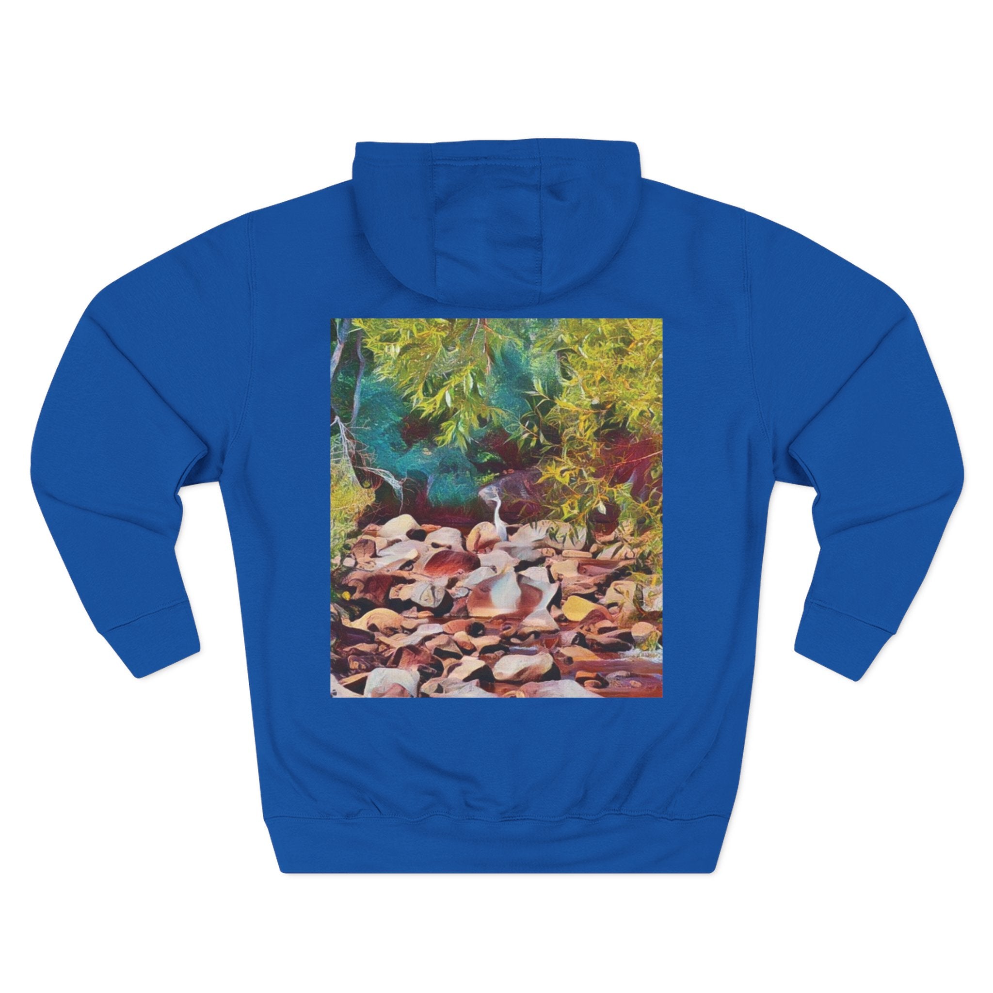 Where Stillness Hunts Three-Panel Fleece Hoodie