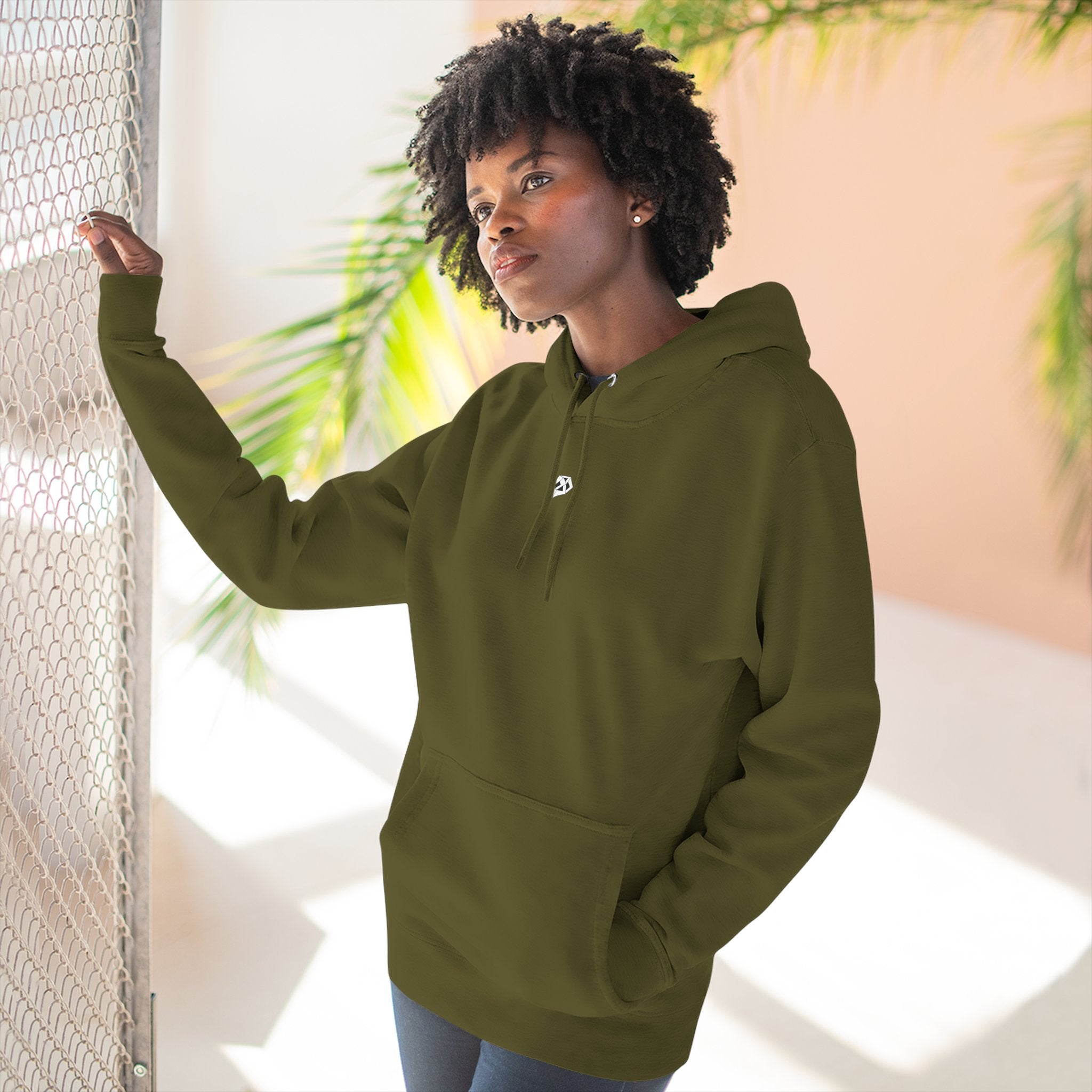 Where Stillness Hunts Three-Panel Fleece Hoodie