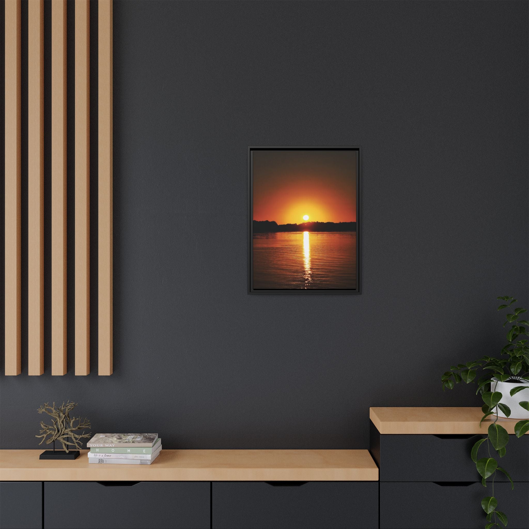 Golden Hour Sunset Canvas Art Print