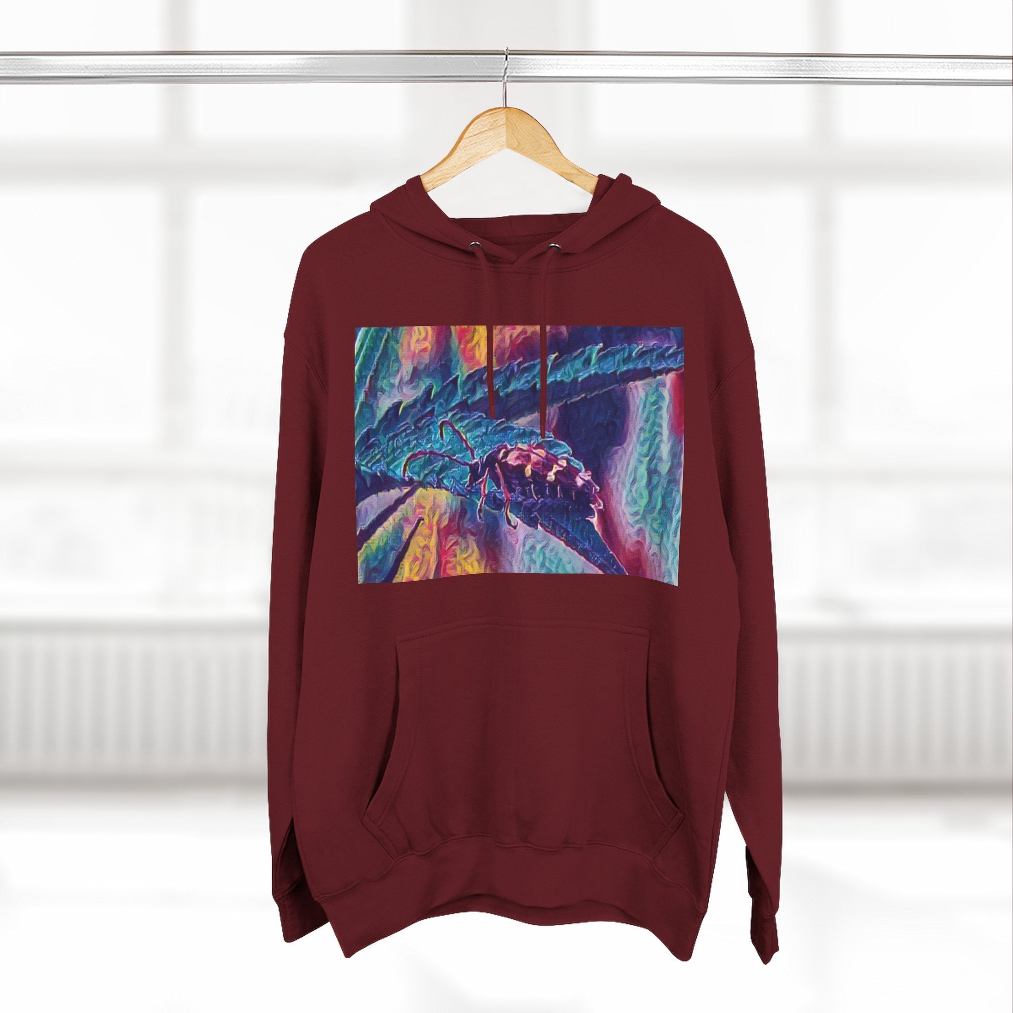 Neon Hunter Art Hoodie