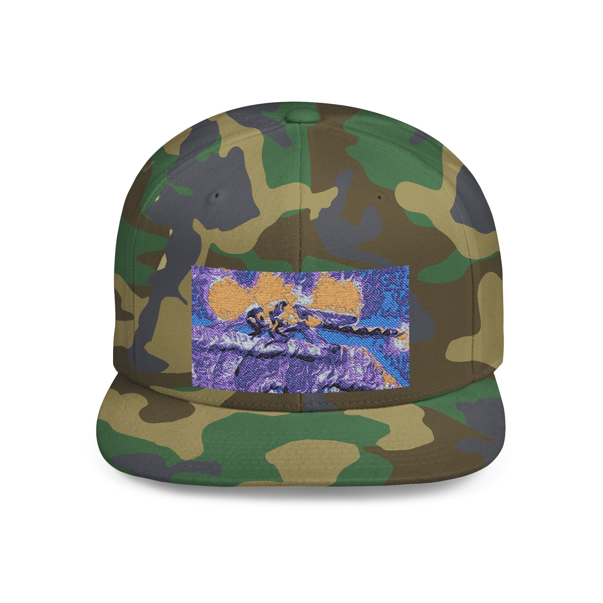 Sentinel of the Crimson Arch Flat Bill Snapback Hat