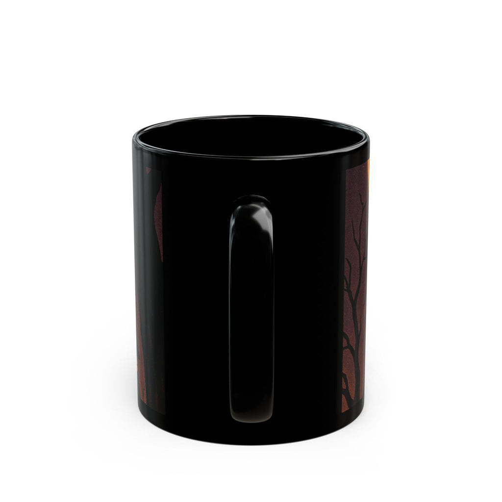Halloween Ghostly Black Mug