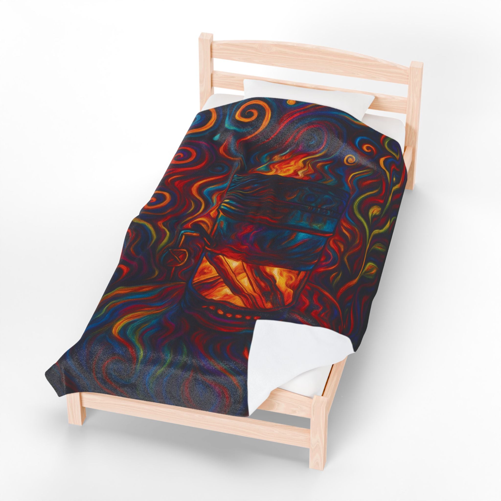Inferno Core Artistic Velveteen Plush Blanket