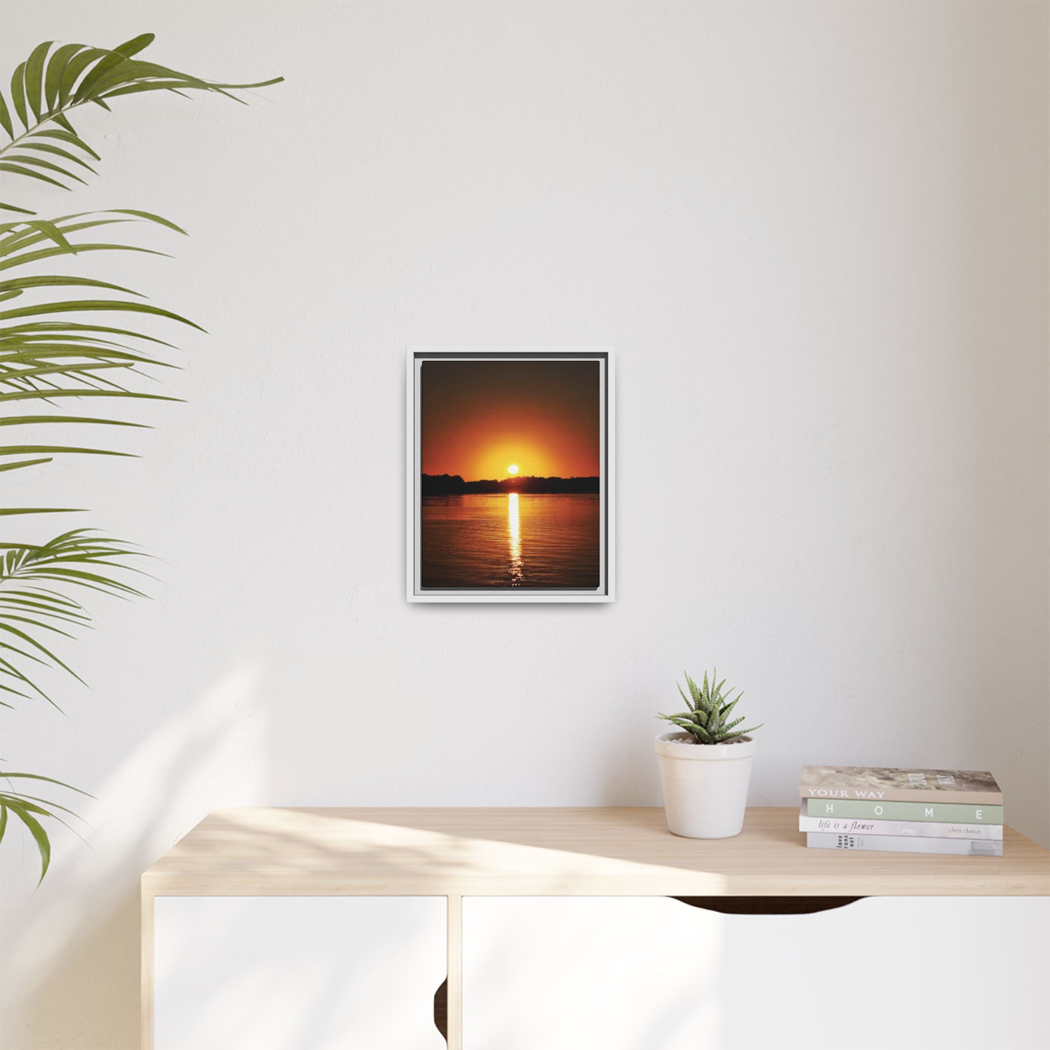 Golden Hour Sunset Canvas Art Print