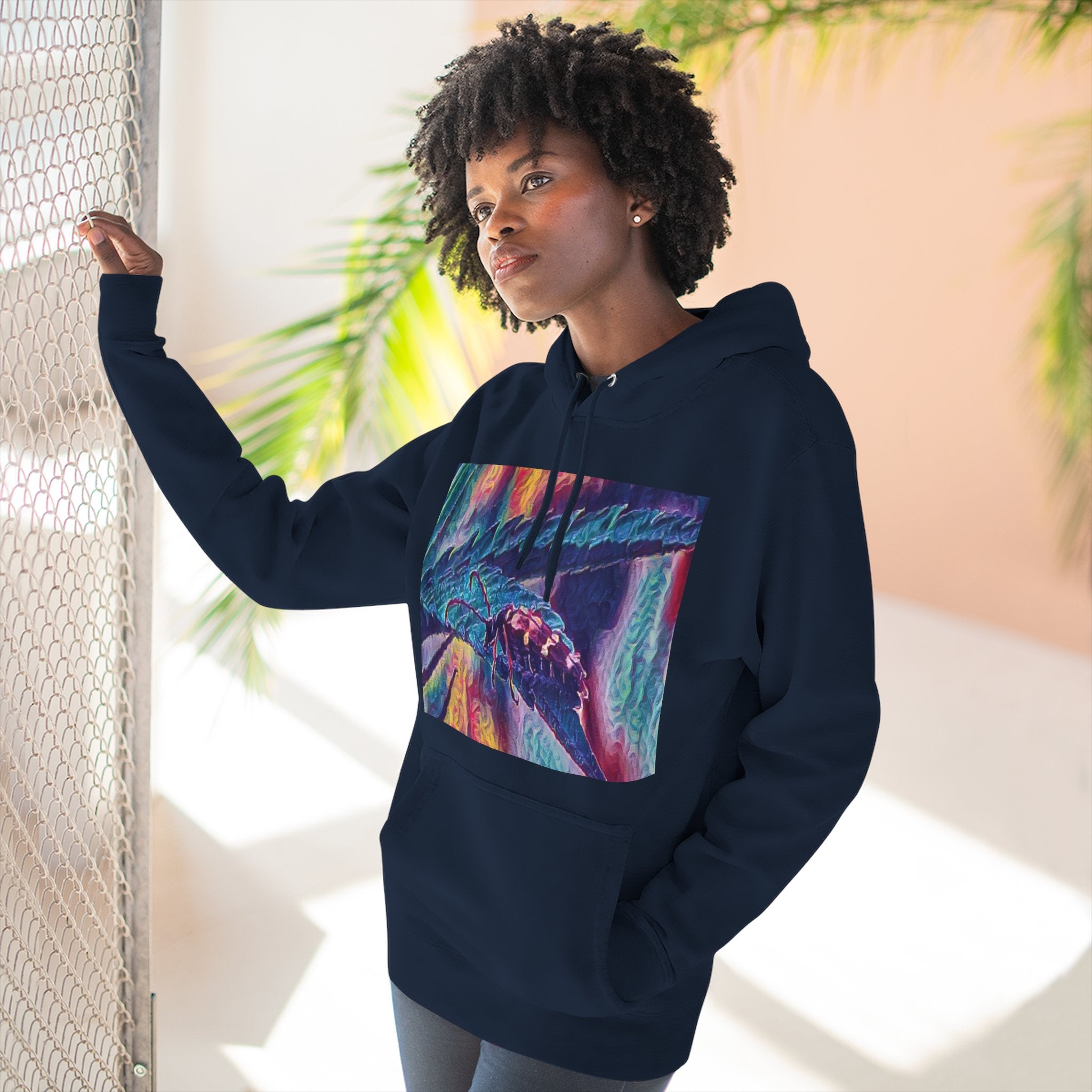 Neon Hunter Art Hoodie
