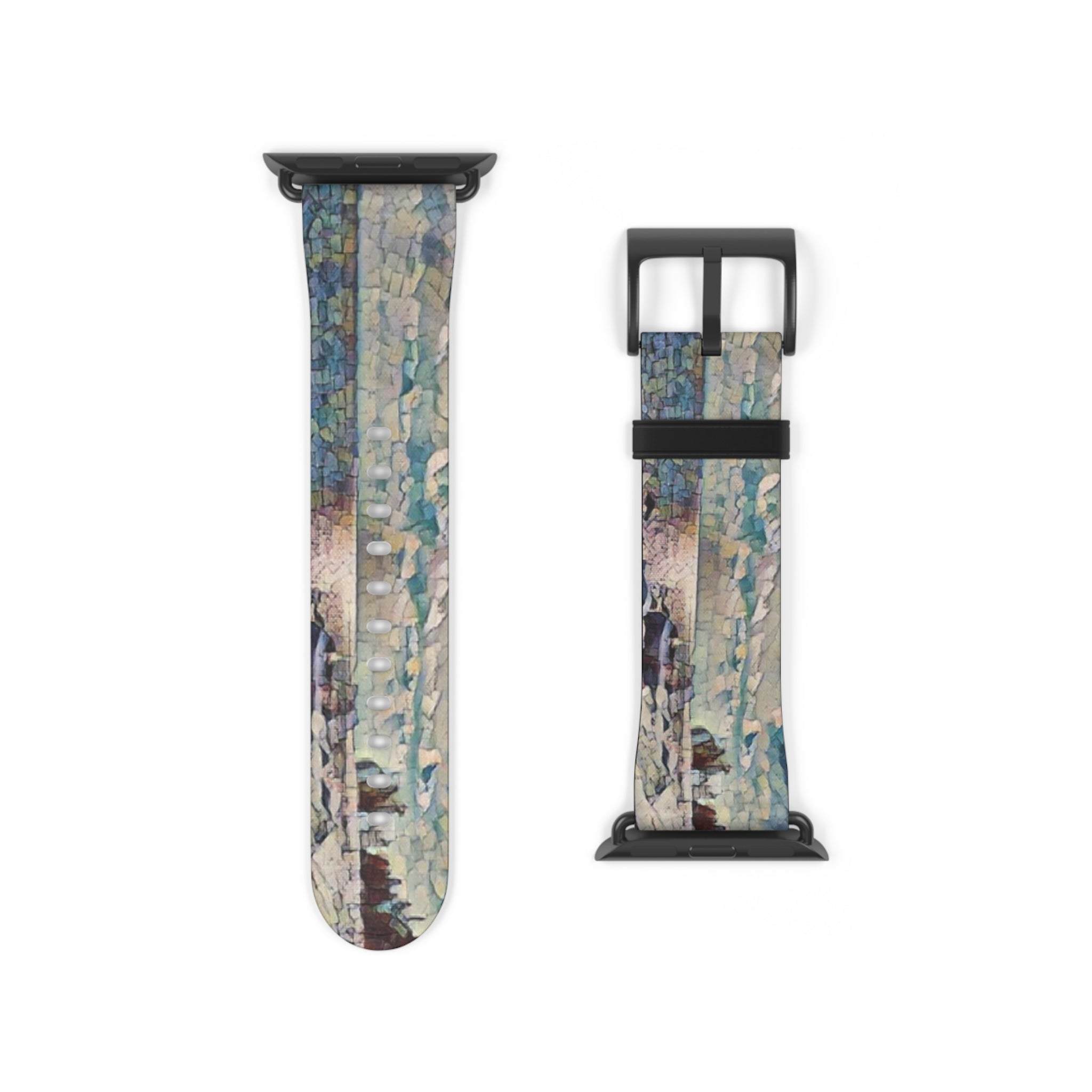 Shimmering Shore of Lake Superior Watch Band