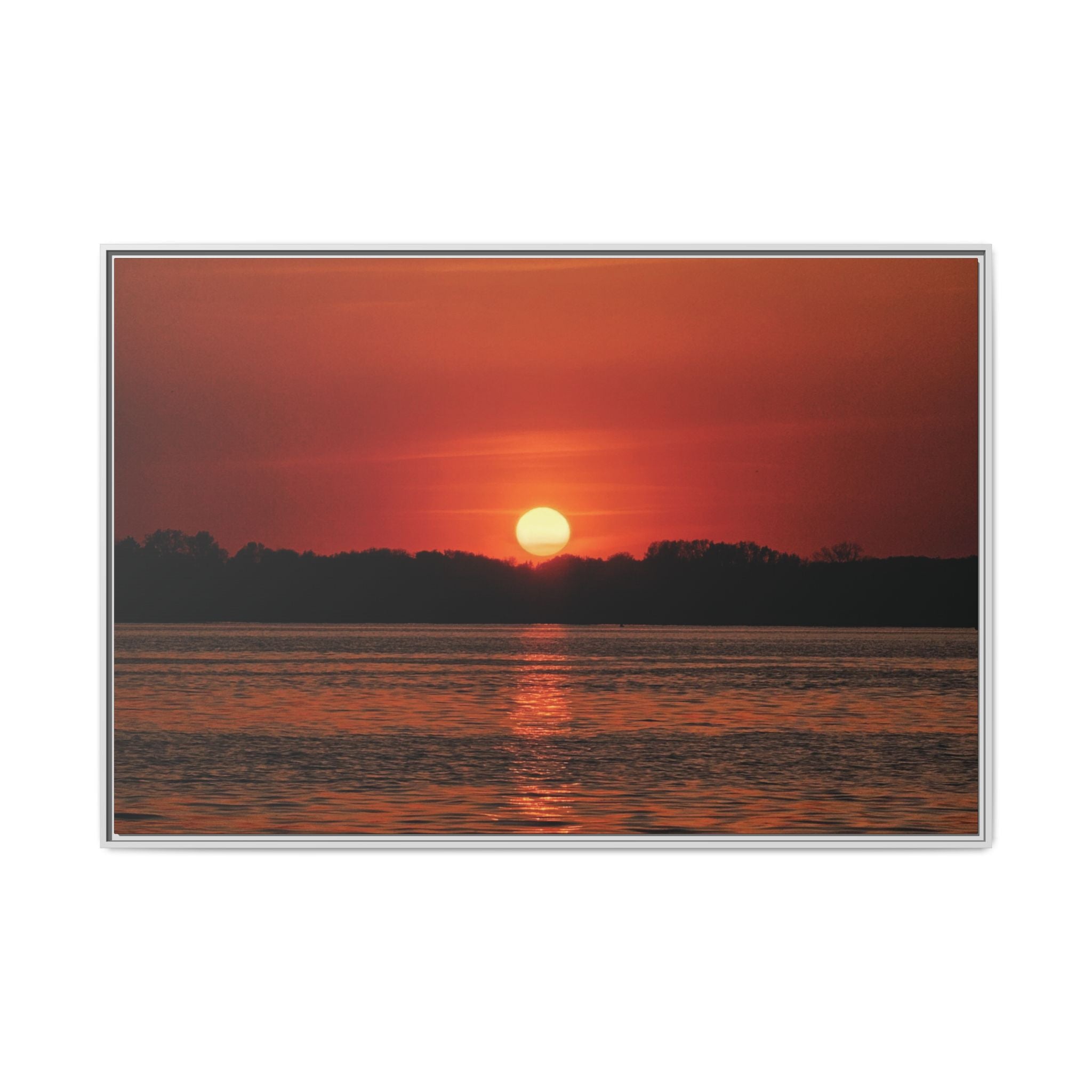 Framed Sunset Canvas Art
