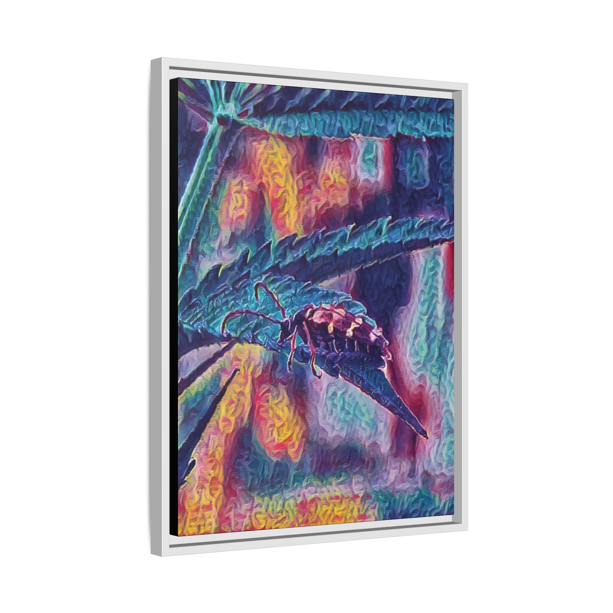 Neon Hunter Art Canvas Print
