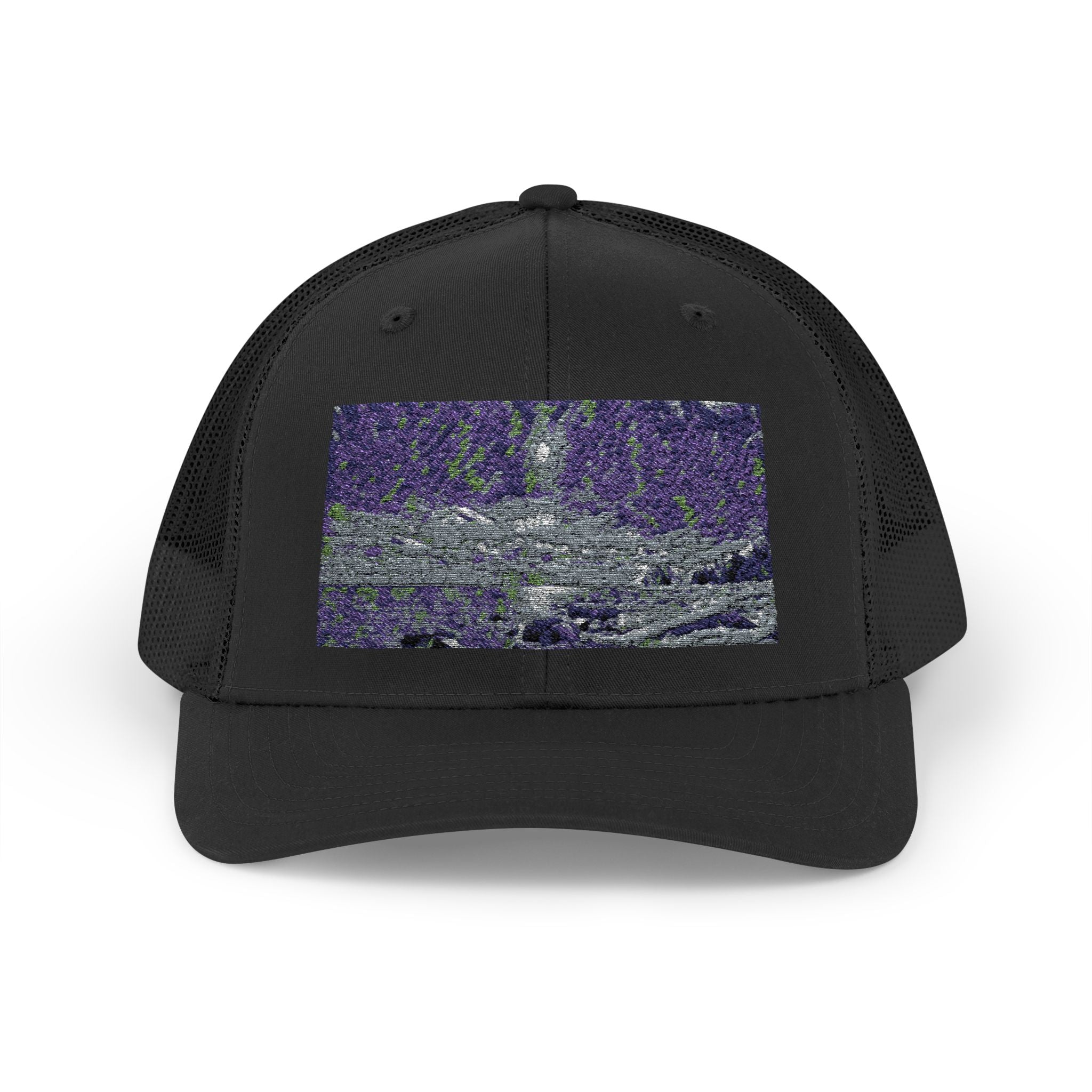 Shimmering Shore of Lake Superior Abstract Snapback Trucker Cap