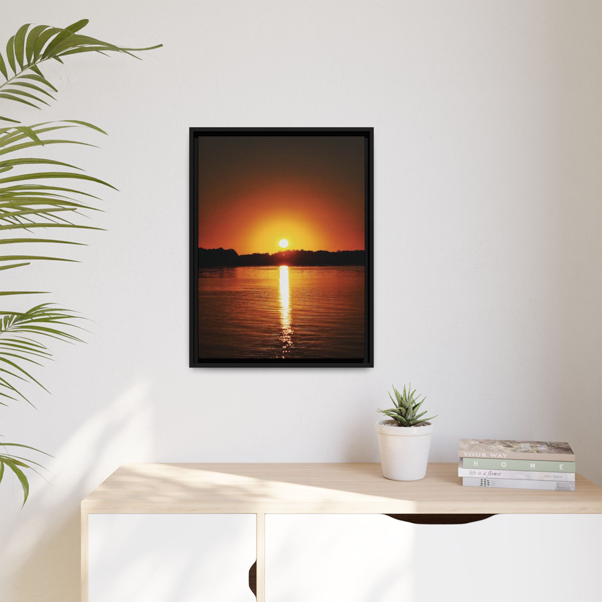 Golden Hour Sunset Canvas Art Print