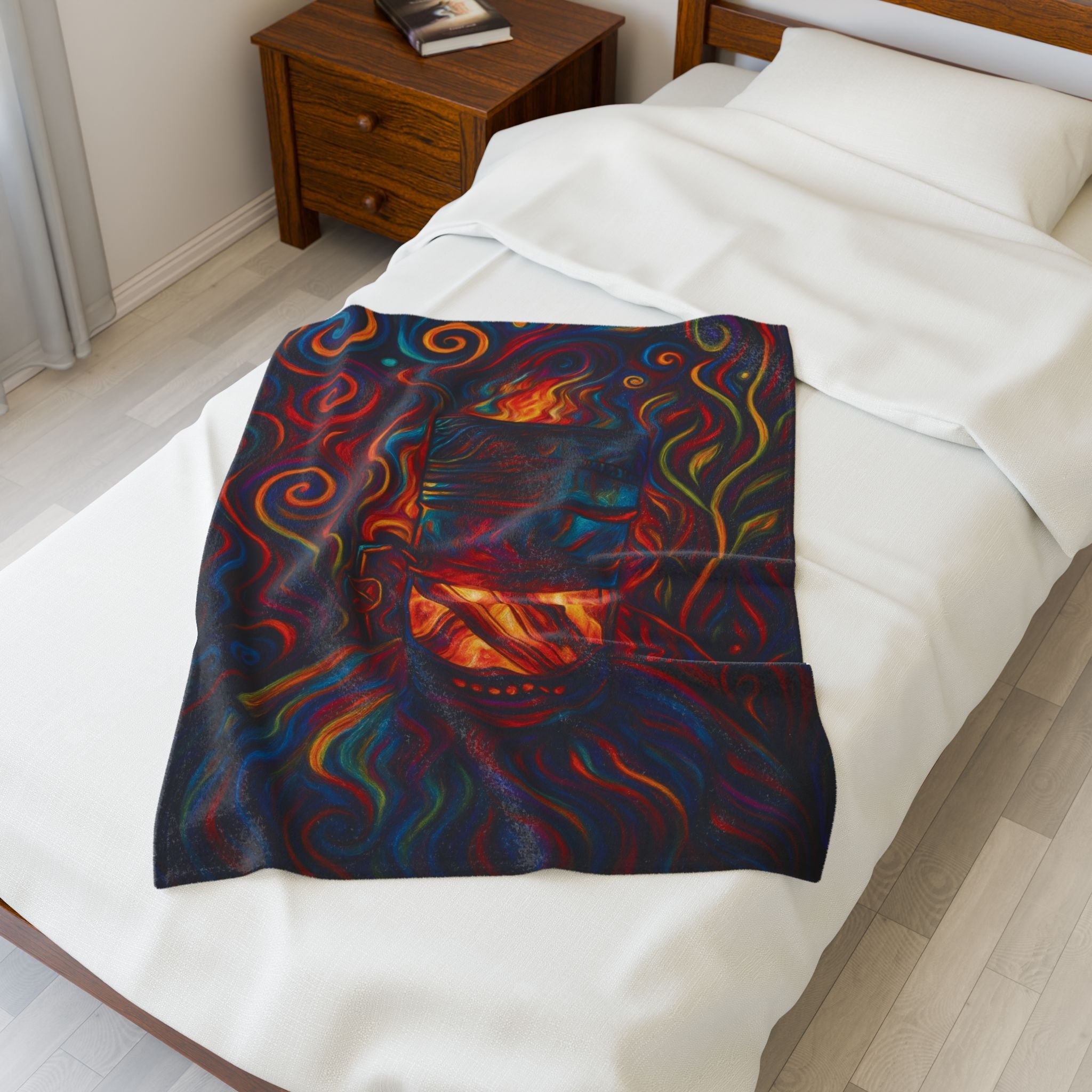 Inferno Core Artistic Velveteen Plush Blanket