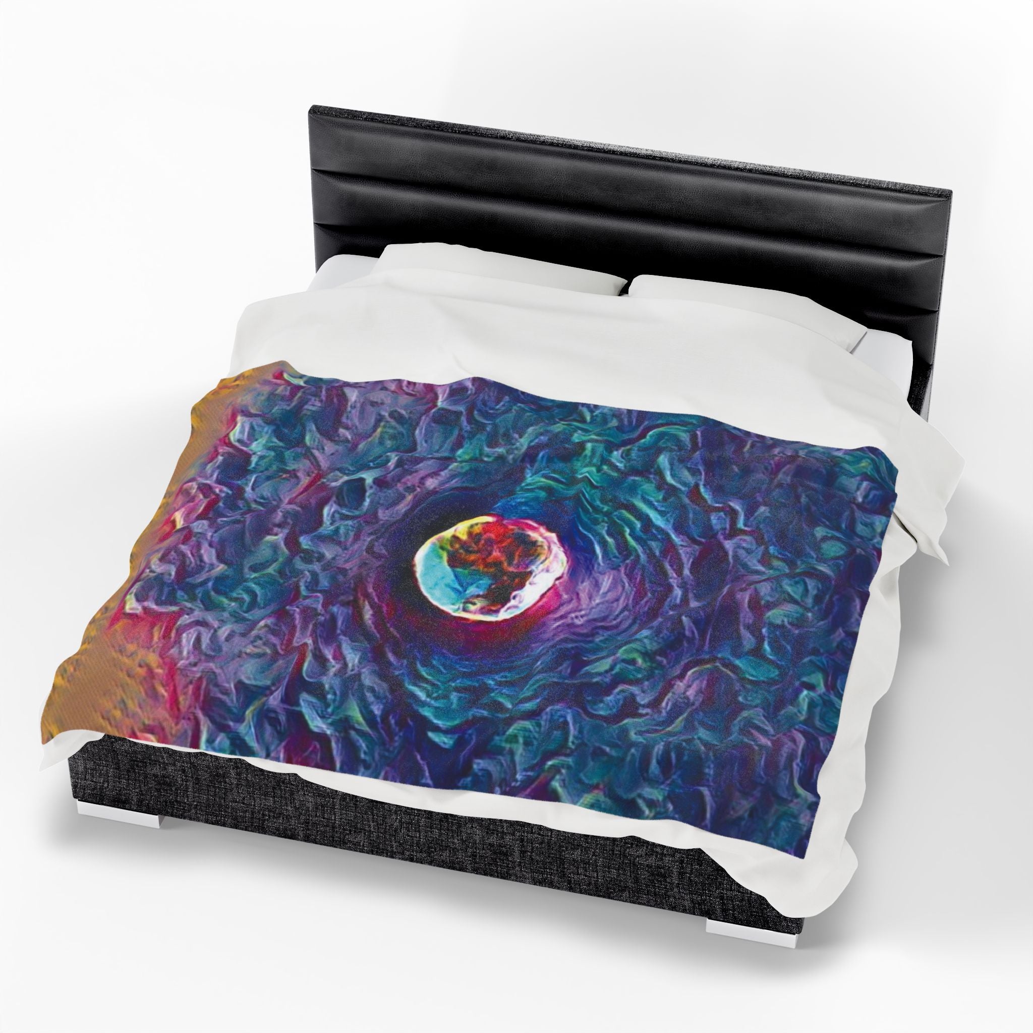 Full Sturgeon Moon Velvet Blanket