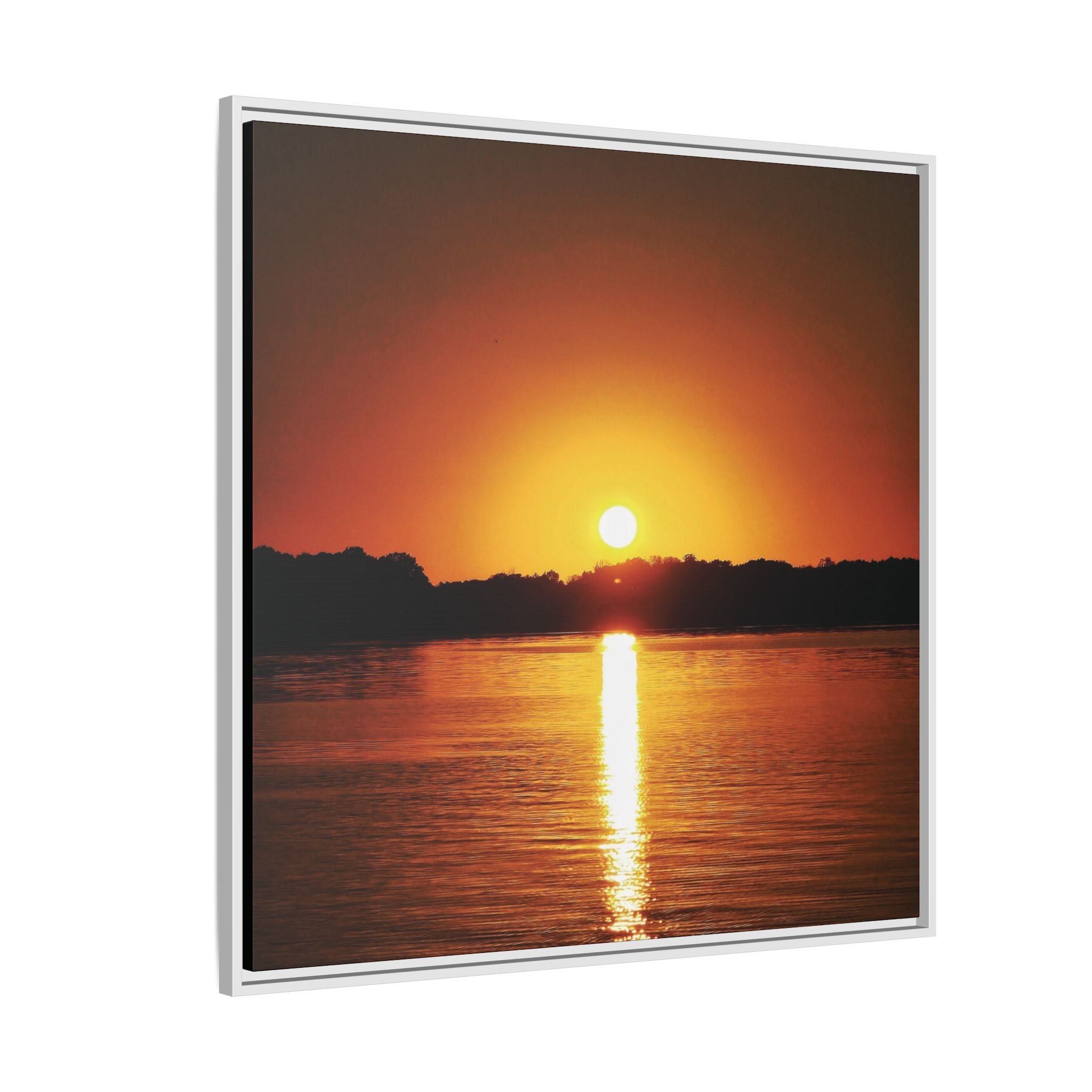 Golden Hour Sunset Canvas Art Print