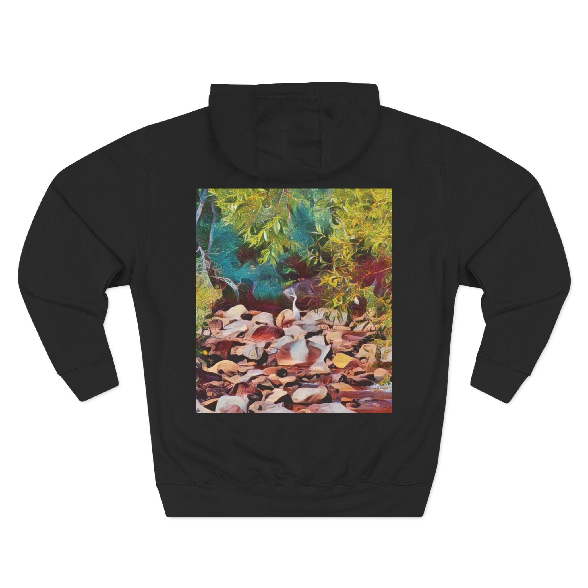 Where Stillness Hunts Three-Panel Fleece Hoodie