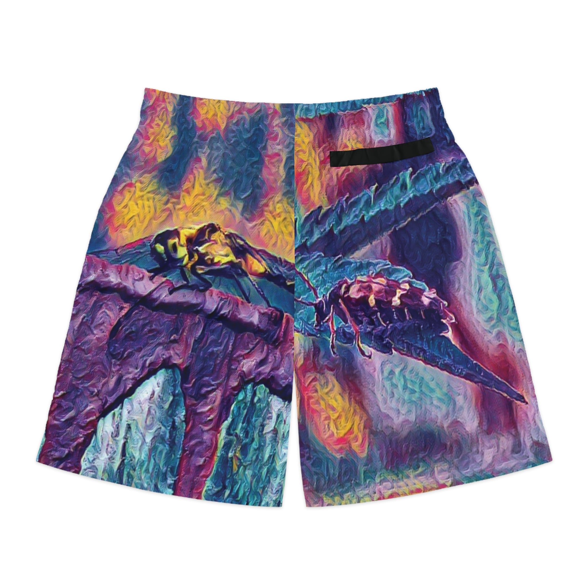 Neon Hunter Sentinel of the Crimson Arch Men's Jogger Shorts