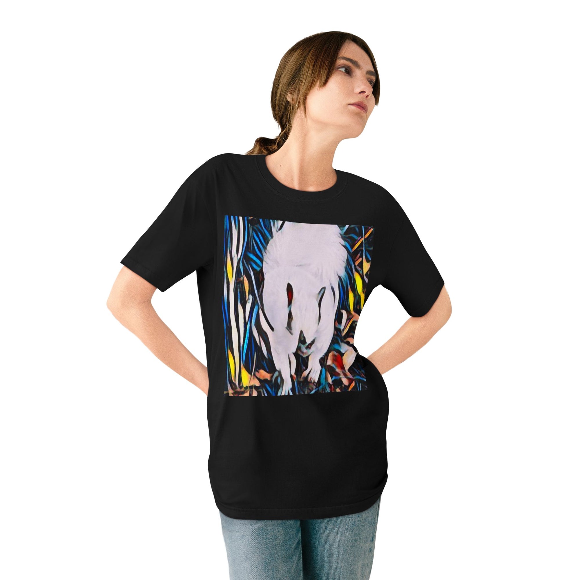 Organic Artistic T-Shirt, Eco-Friendly Tee, Nature-Inspired Shirt, Casual Wear, Gift for Art Lovers