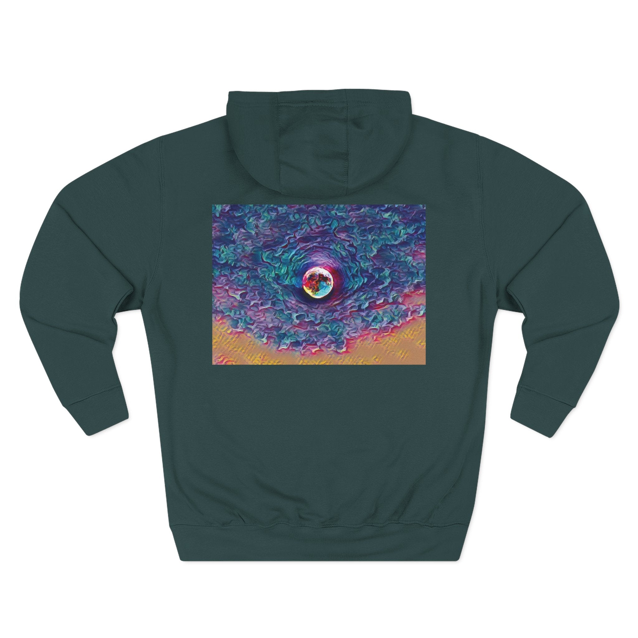Full Sturgeon Moon Three-Panel Fleece Hoodie