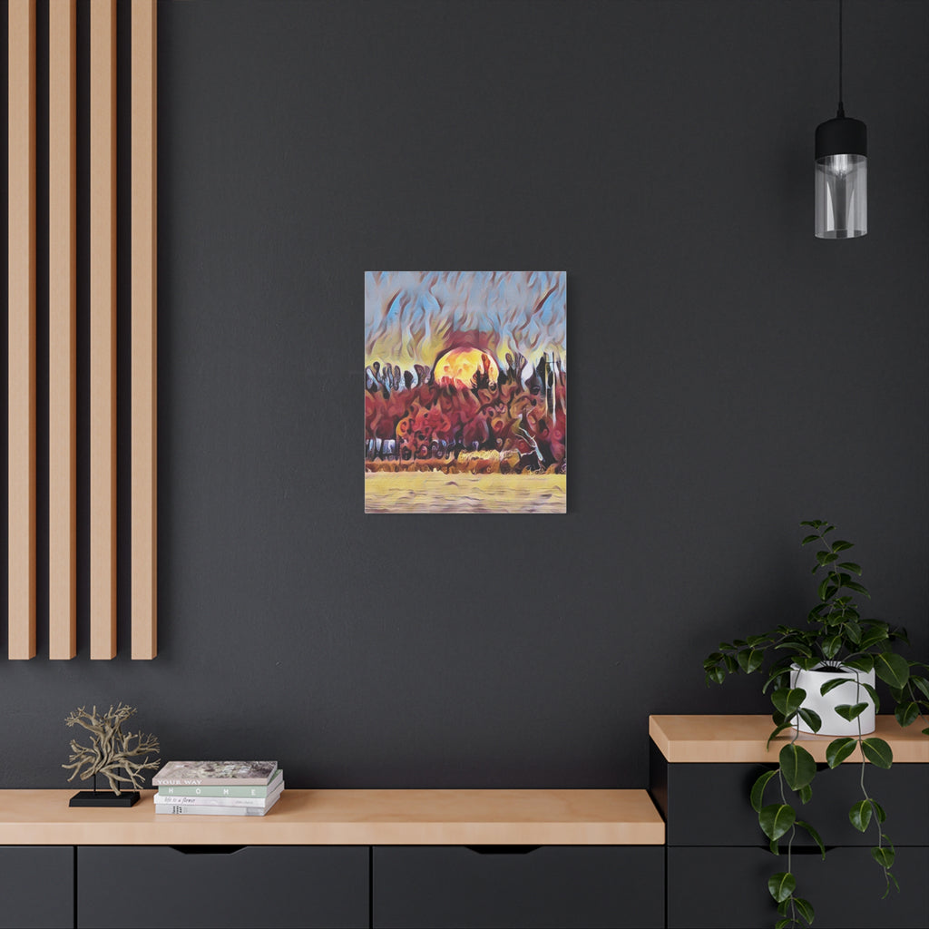 Emberfall Matte Canvas Wall Art