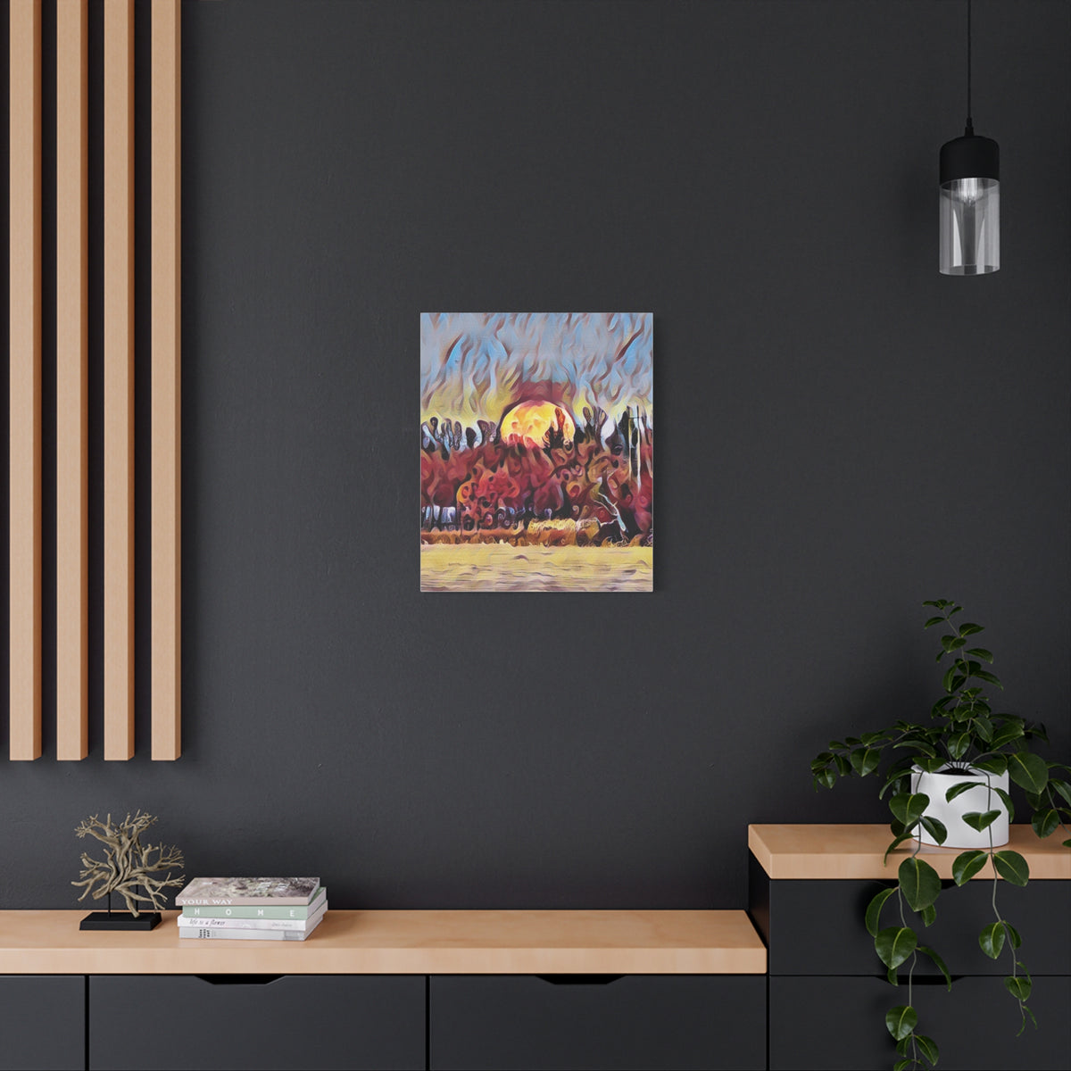 Emberfall Matte Canvas Wall Art