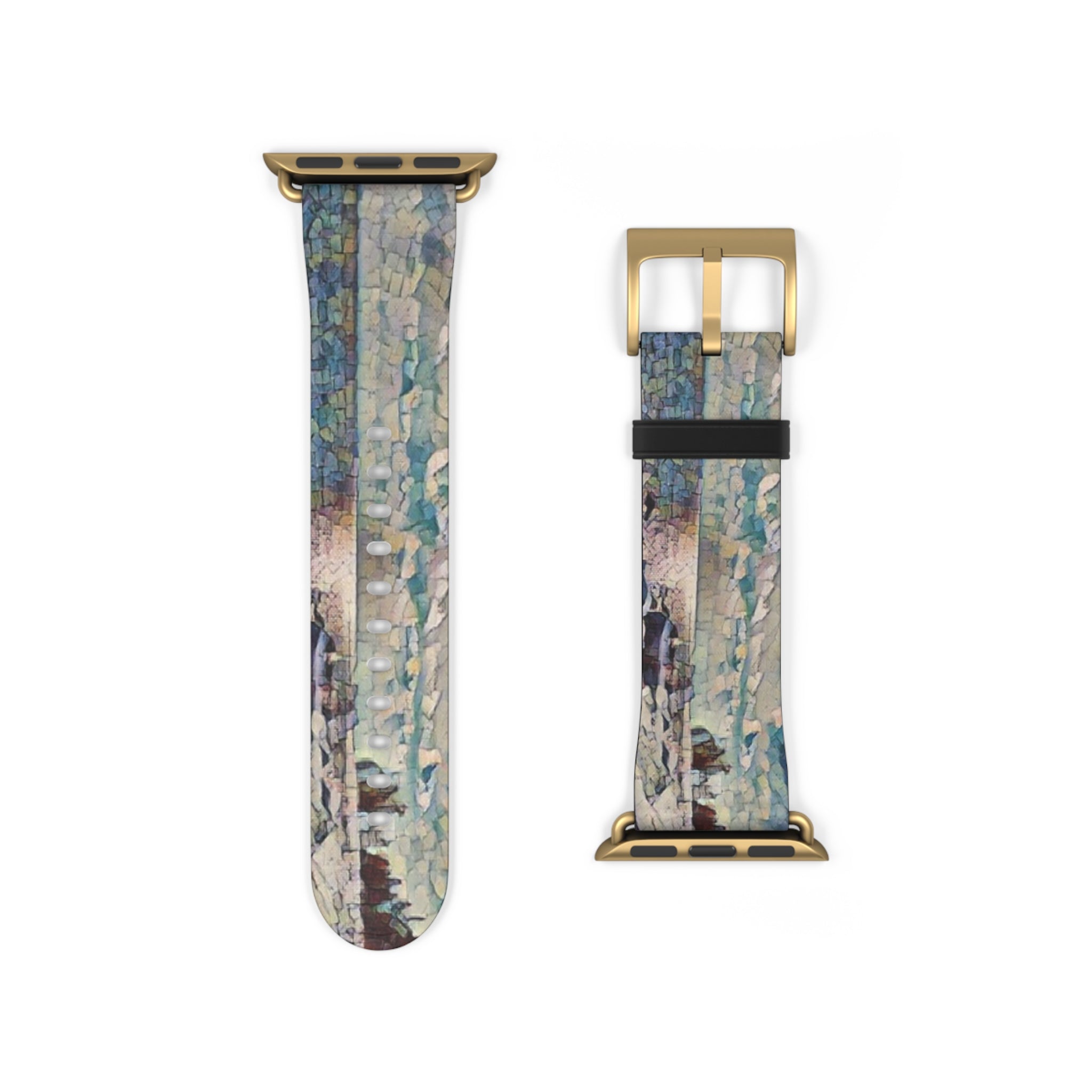 Shimmering Shore of Lake Superior Watch Band