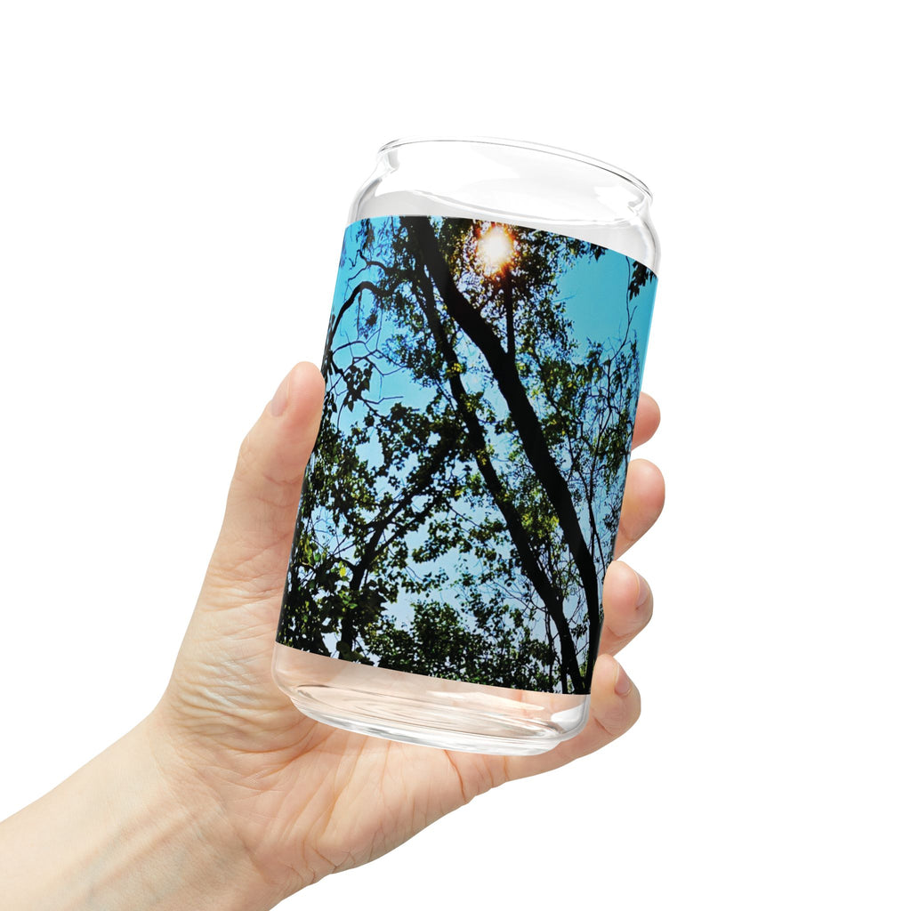 Blue Beyond the Branches Sipper Glass