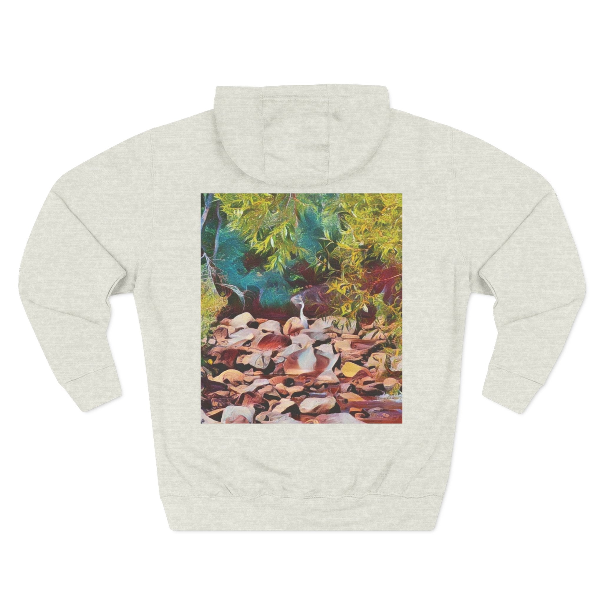 Where Stillness Hunts Three-Panel Fleece Hoodie