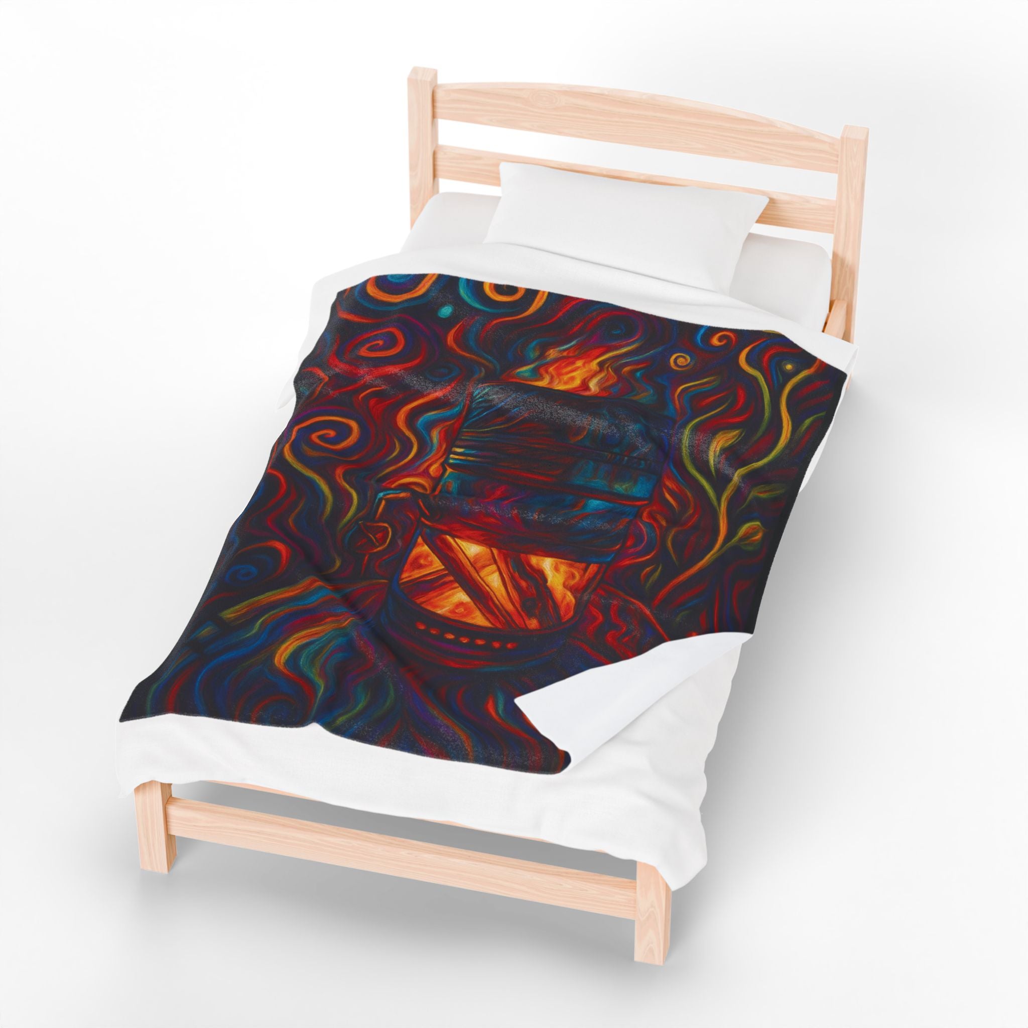 Inferno Core Artistic Velveteen Plush Blanket
