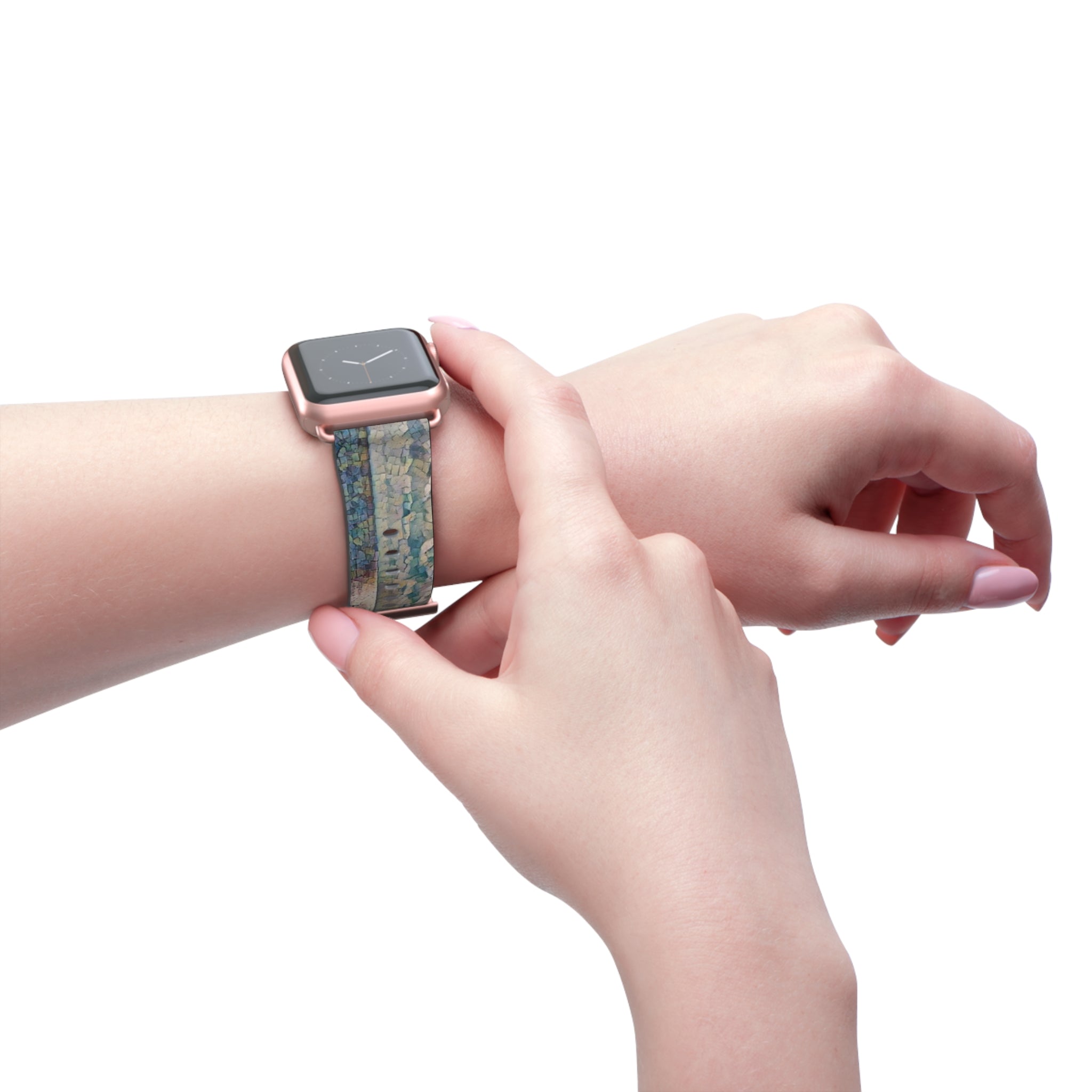 Shimmering Shore of Lake Superior Watch Band