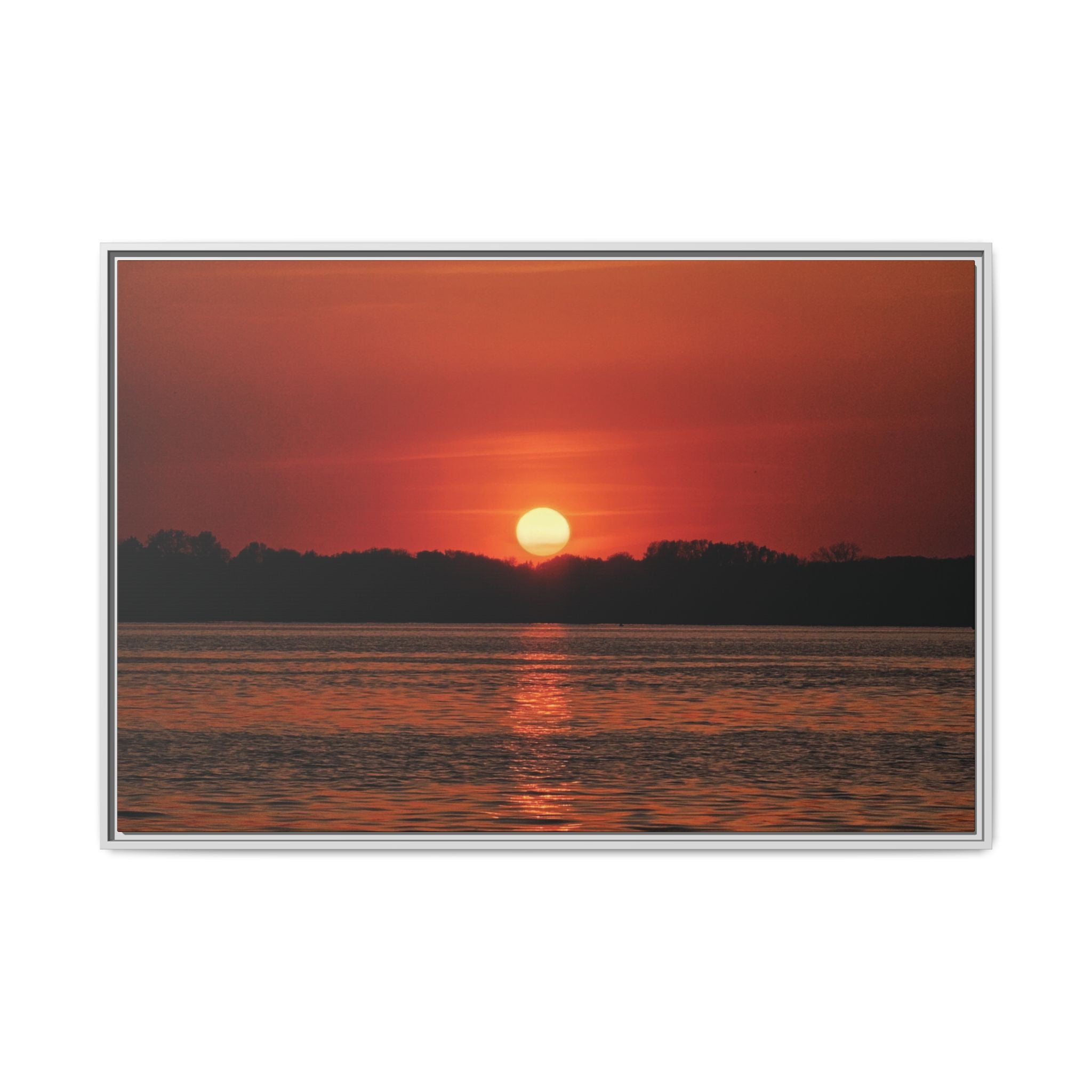 Framed Sunset Canvas Art