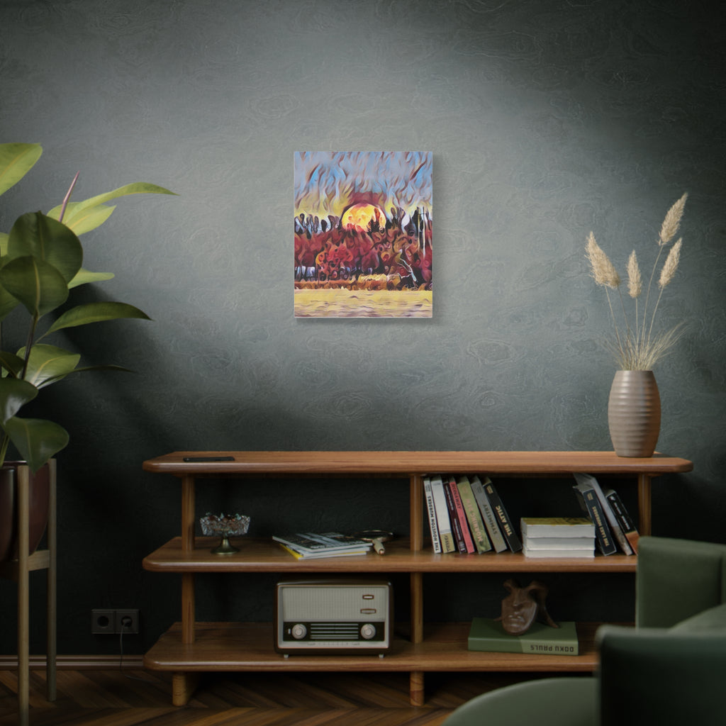 Emberfall Matte Canvas Wall Art