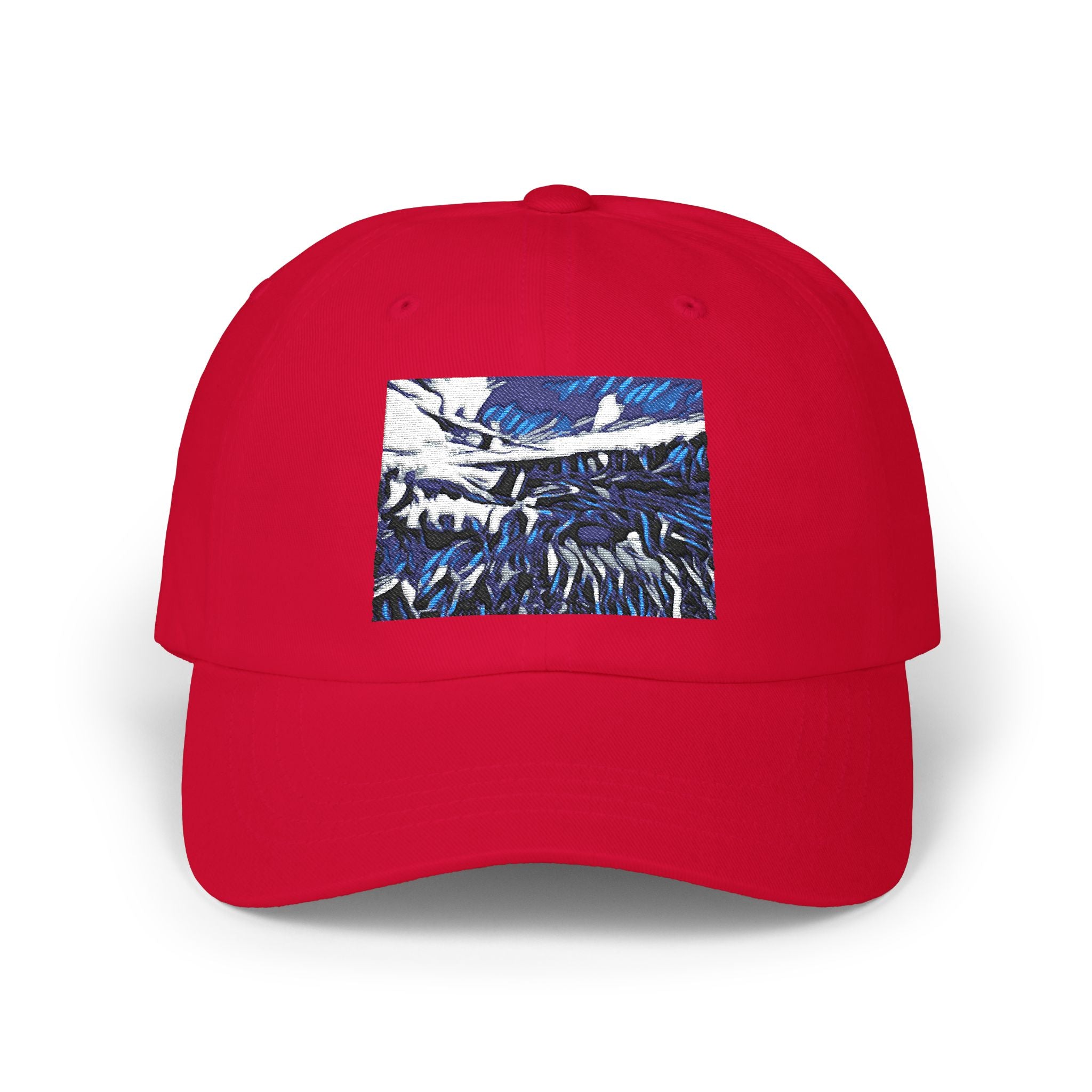 Abstract Gooseberry River Meander Bend Classic Dad Cap