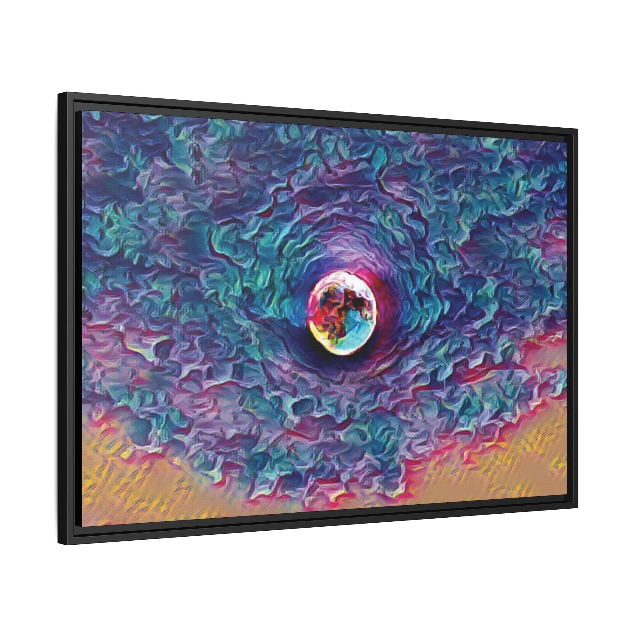 Full Sturgeon Moon Framed Canvas Art Print