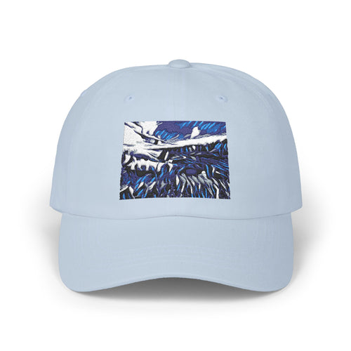 Abstract Gooseberry River Meander Bend Classic Dad Cap