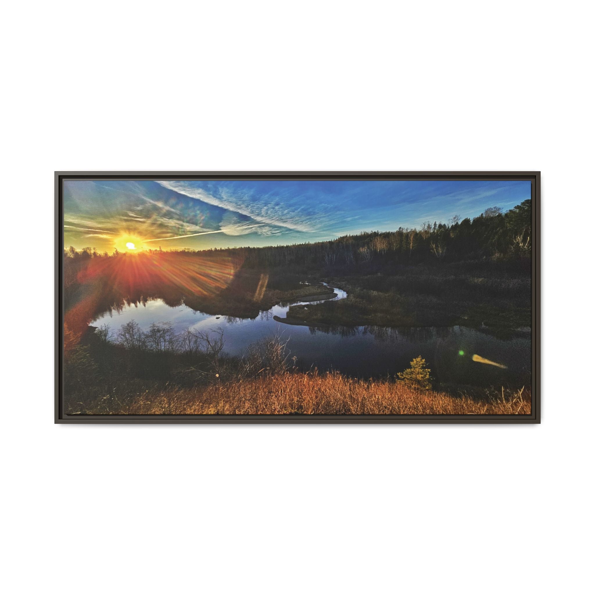 Flarepath of the Forgotten Framed Canvas Print