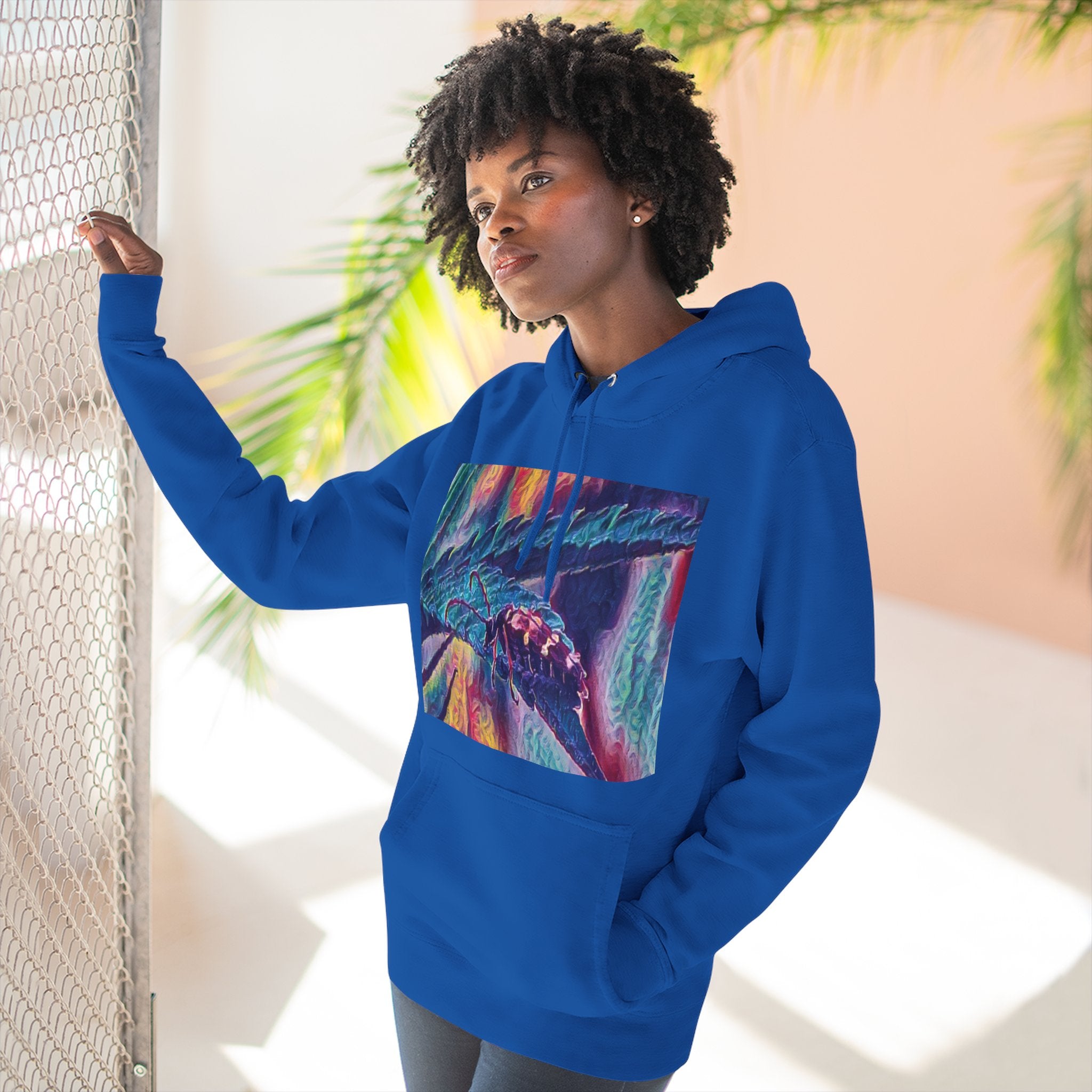 Neon Hunter Art Hoodie