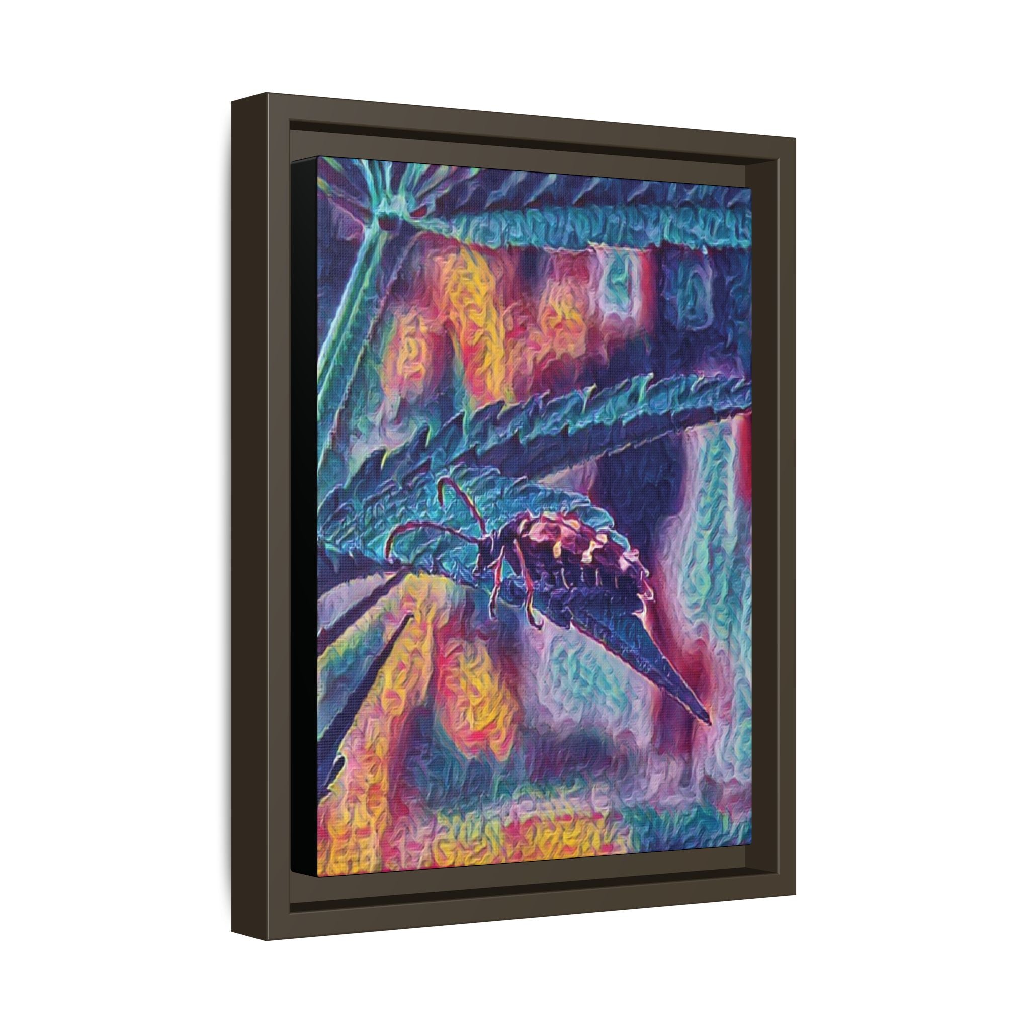 Neon Hunter Art Canvas Print